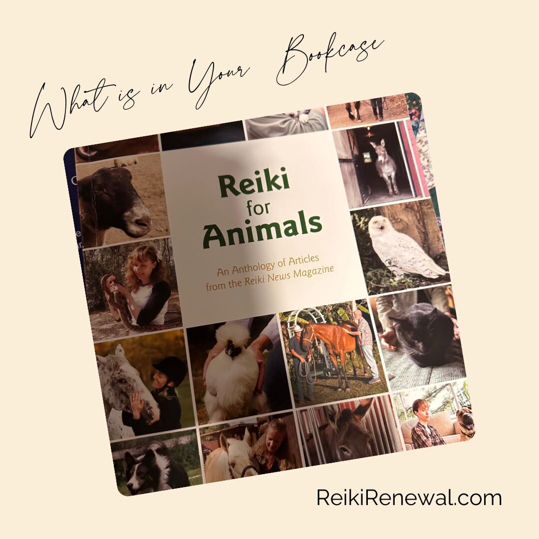 What's on your bookcase?  This is the best collection of Reiki. for Animals from the International Center for Reiki Training. Reiki is just as beneficial for animals as it is for humans. 

#reikirenewal #animalreiki #animalsarefamily #healingisforeve