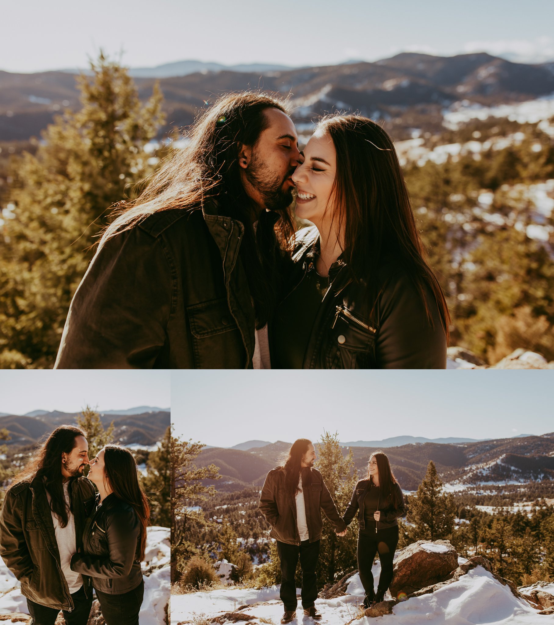 Colorado Mountain Engagement Session // Mount Falcon, Indian Hills, Colorado