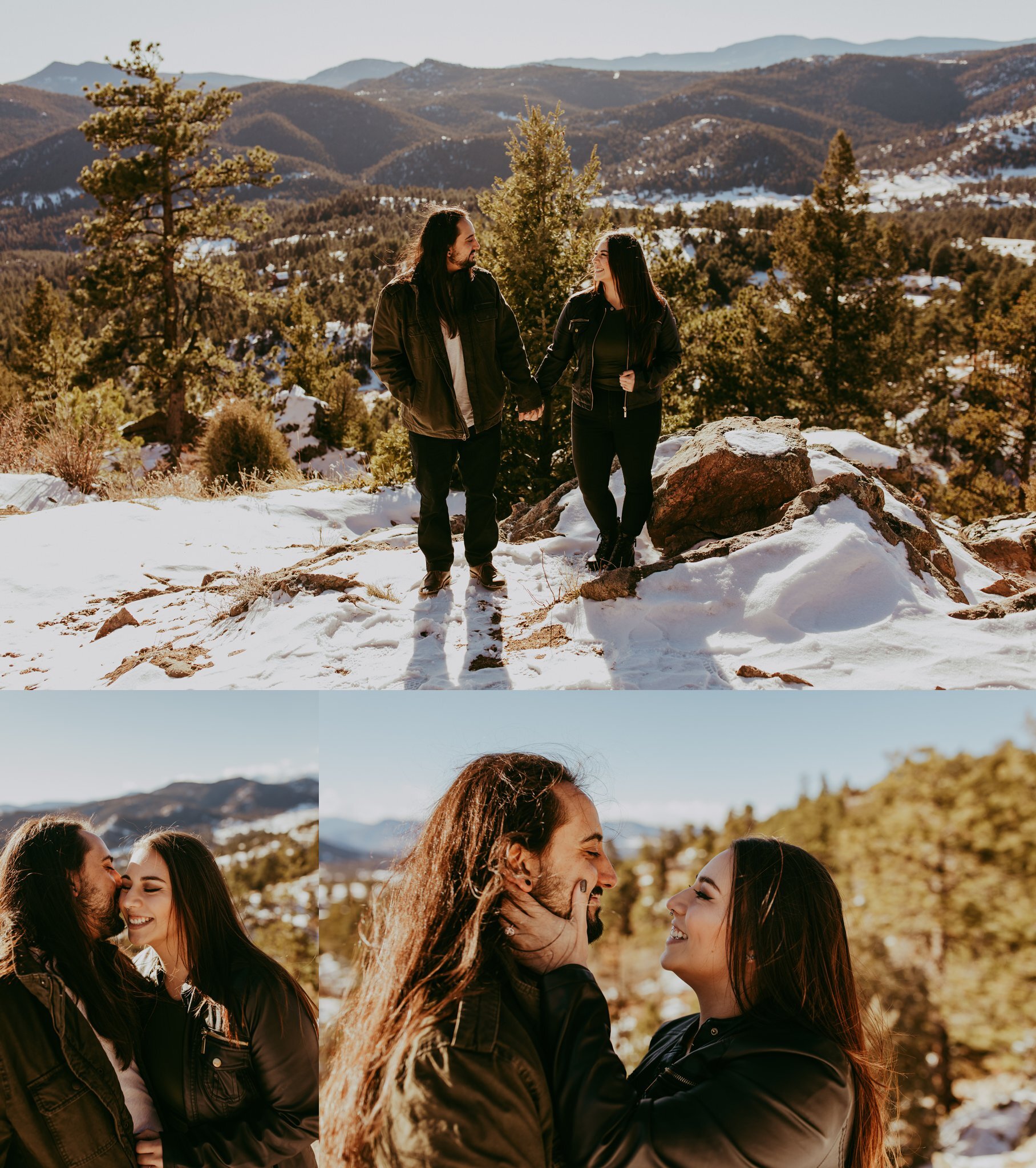 Colorado Mountain Engagement Session // Mount Falcon, Indian Hills, Colorado