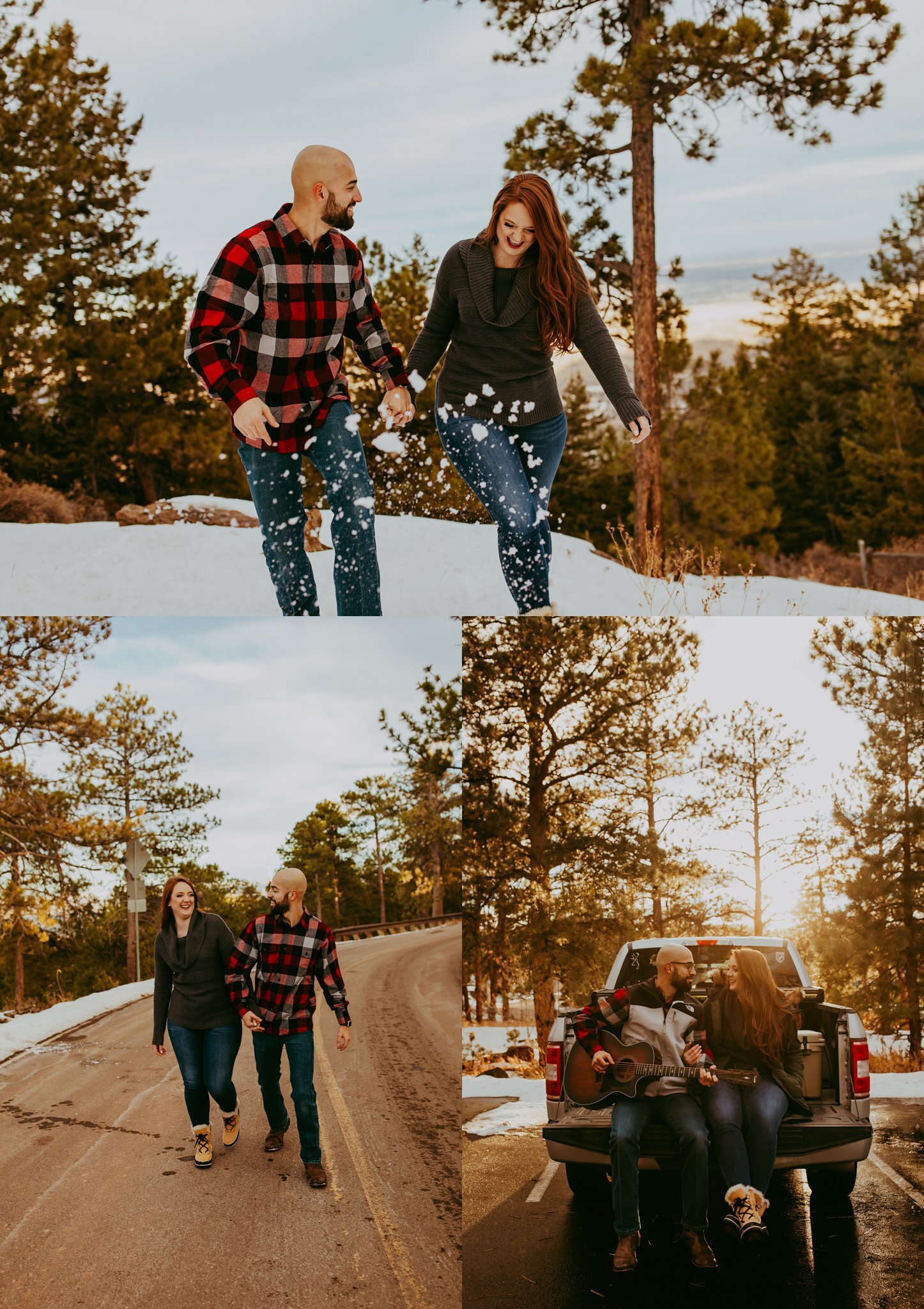 Winter Engagement Photos // Lookout Mountain in Golden, Colorado