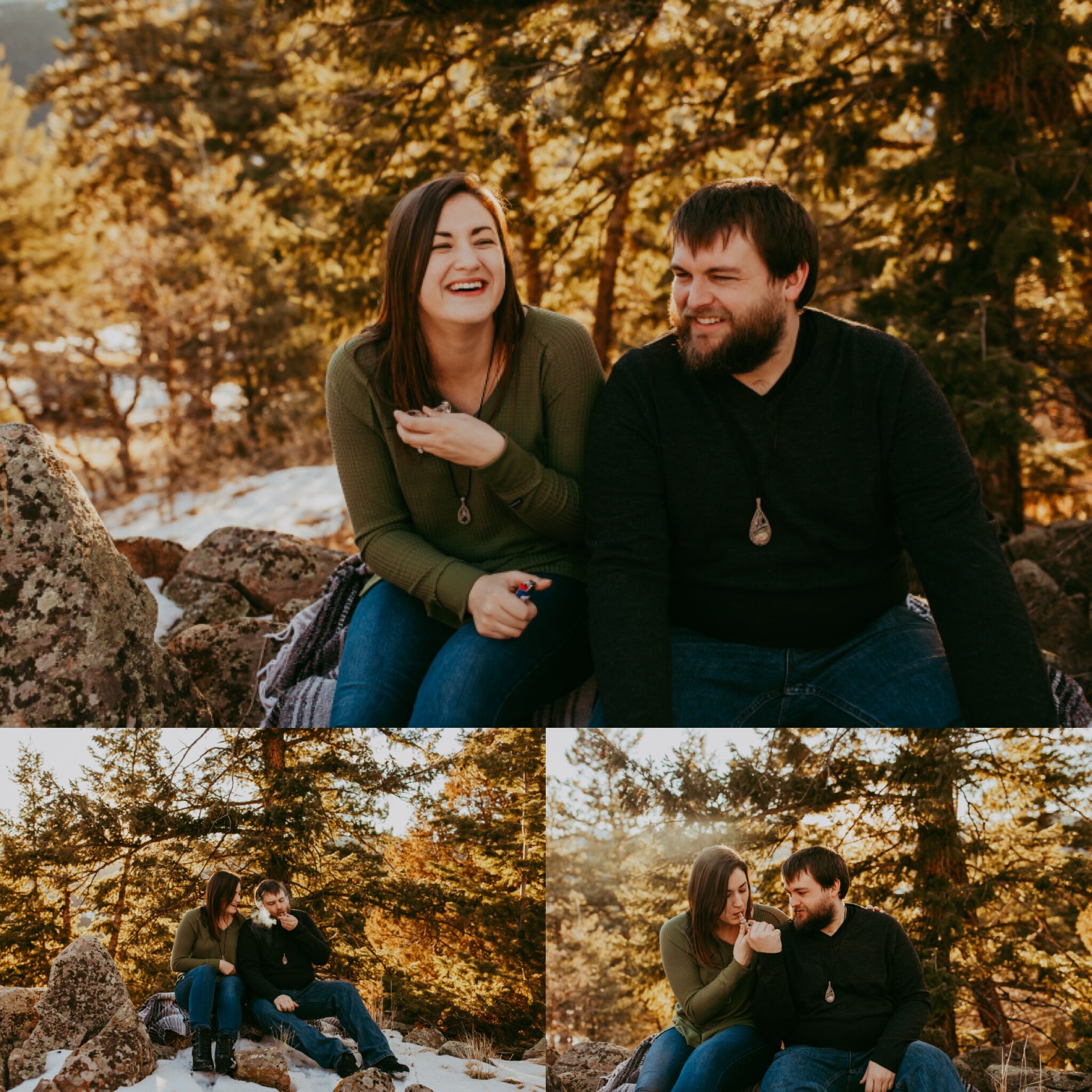 Snowy Mountain Engagement Photos Near Denver, Colorado