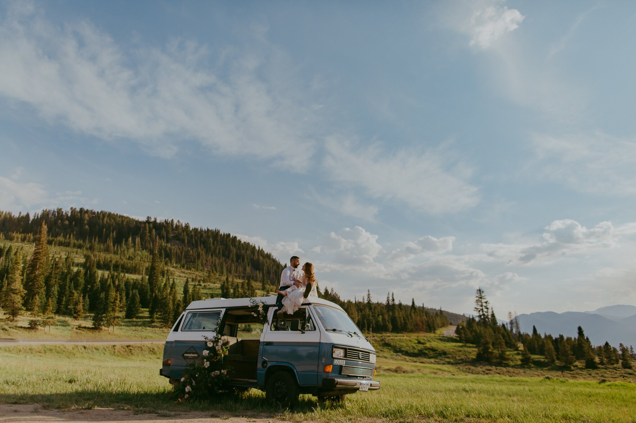 Bohemian Van Elopement Breckenridge Colorado