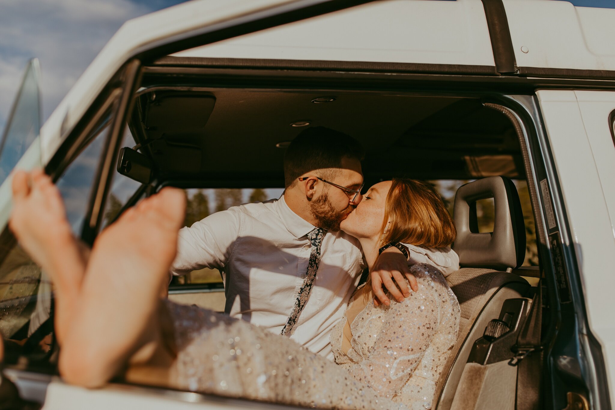 Bohemian Van Elopement Breckenridge Colorado