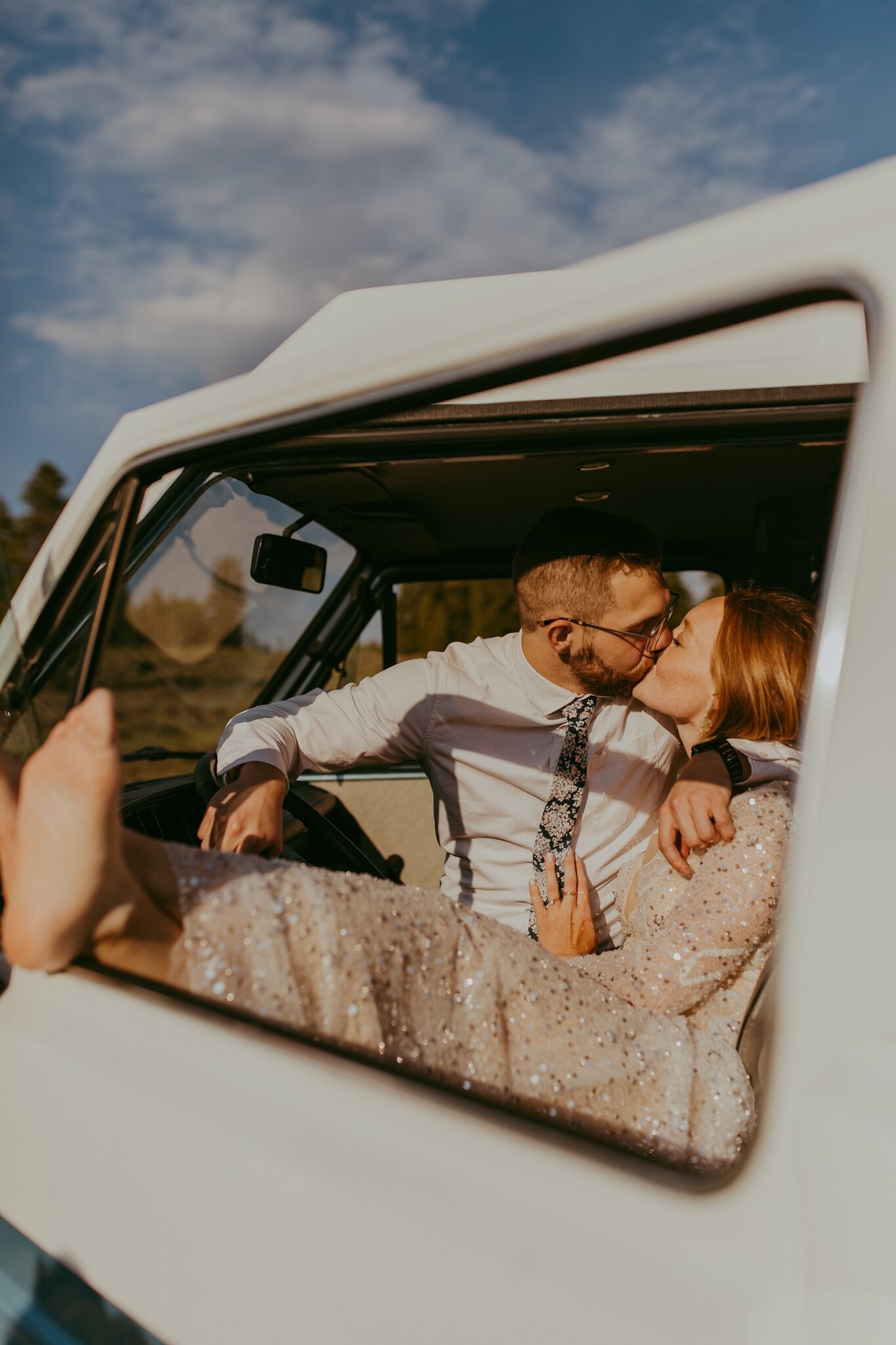 Bohemian Van Elopement Breckenridge Colorado