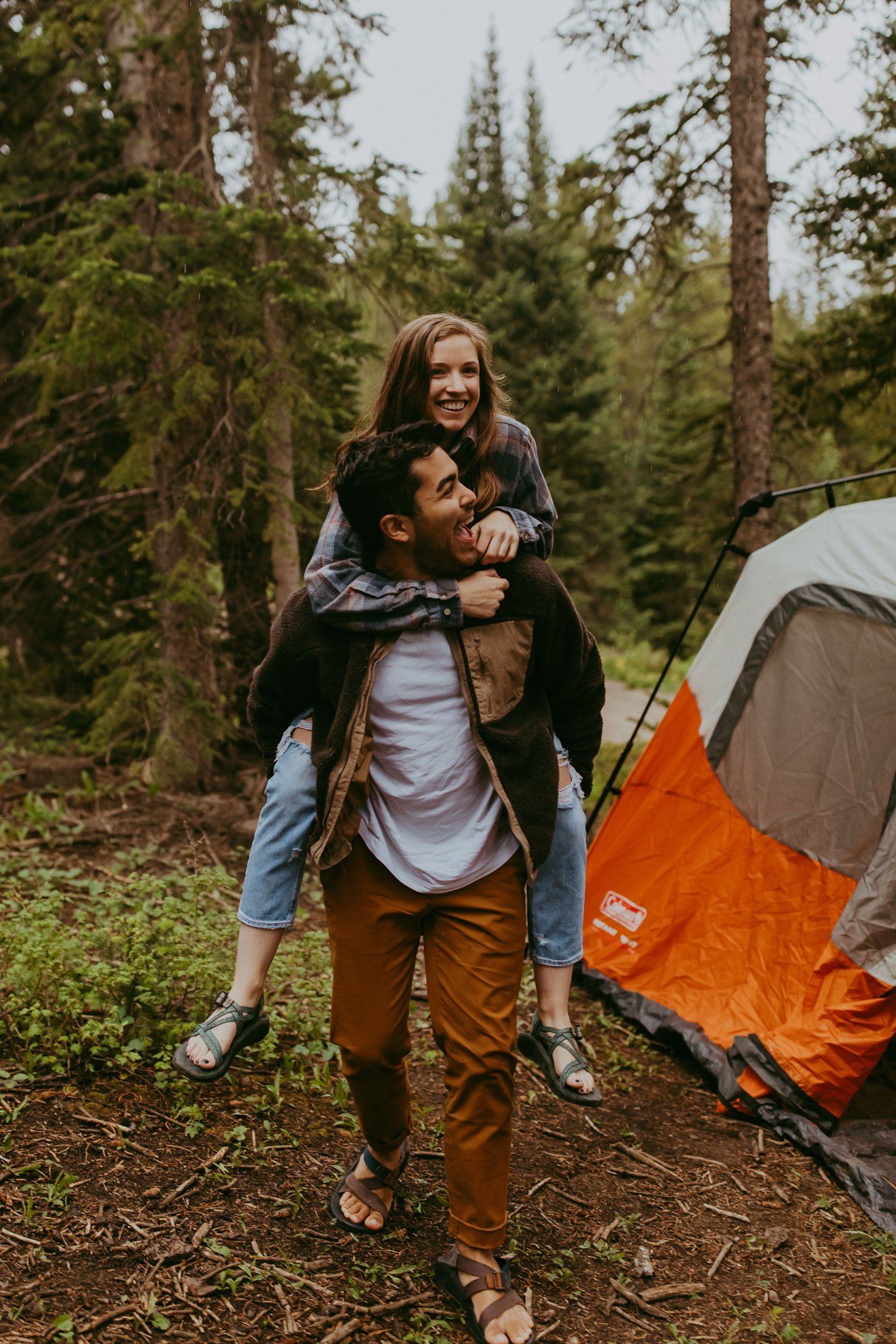 Camping Engagement Session in Breckenridge, Colorado