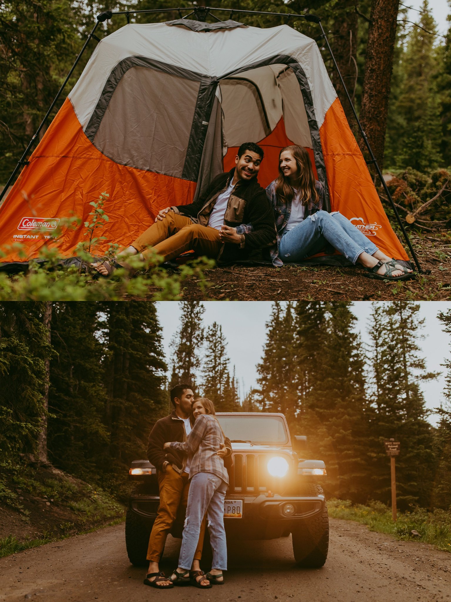 Camping Engagement Session in Breckenridge, Colorado