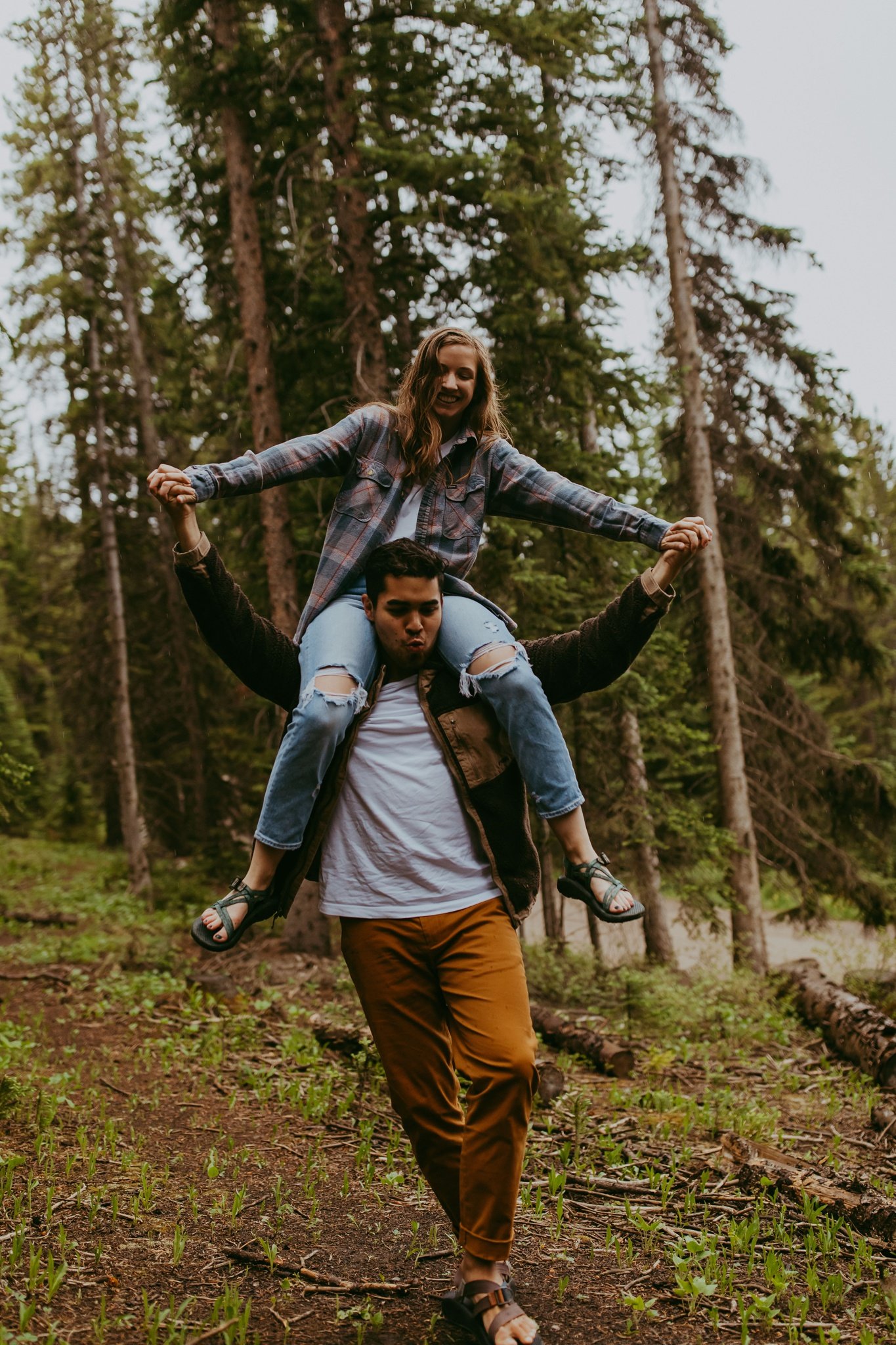 Camping Engagement Session in Breckenridge, Colorado