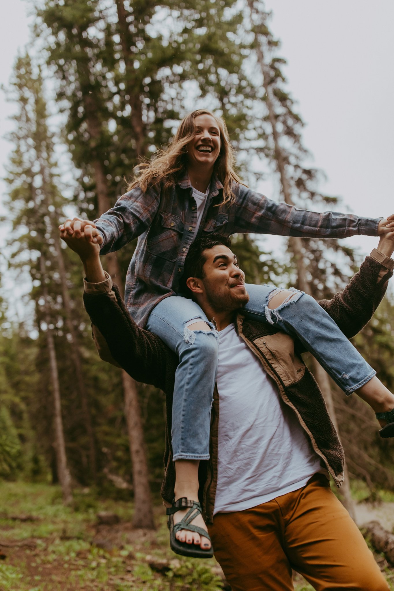 Camping Engagement Session in Breckenridge, Colorado