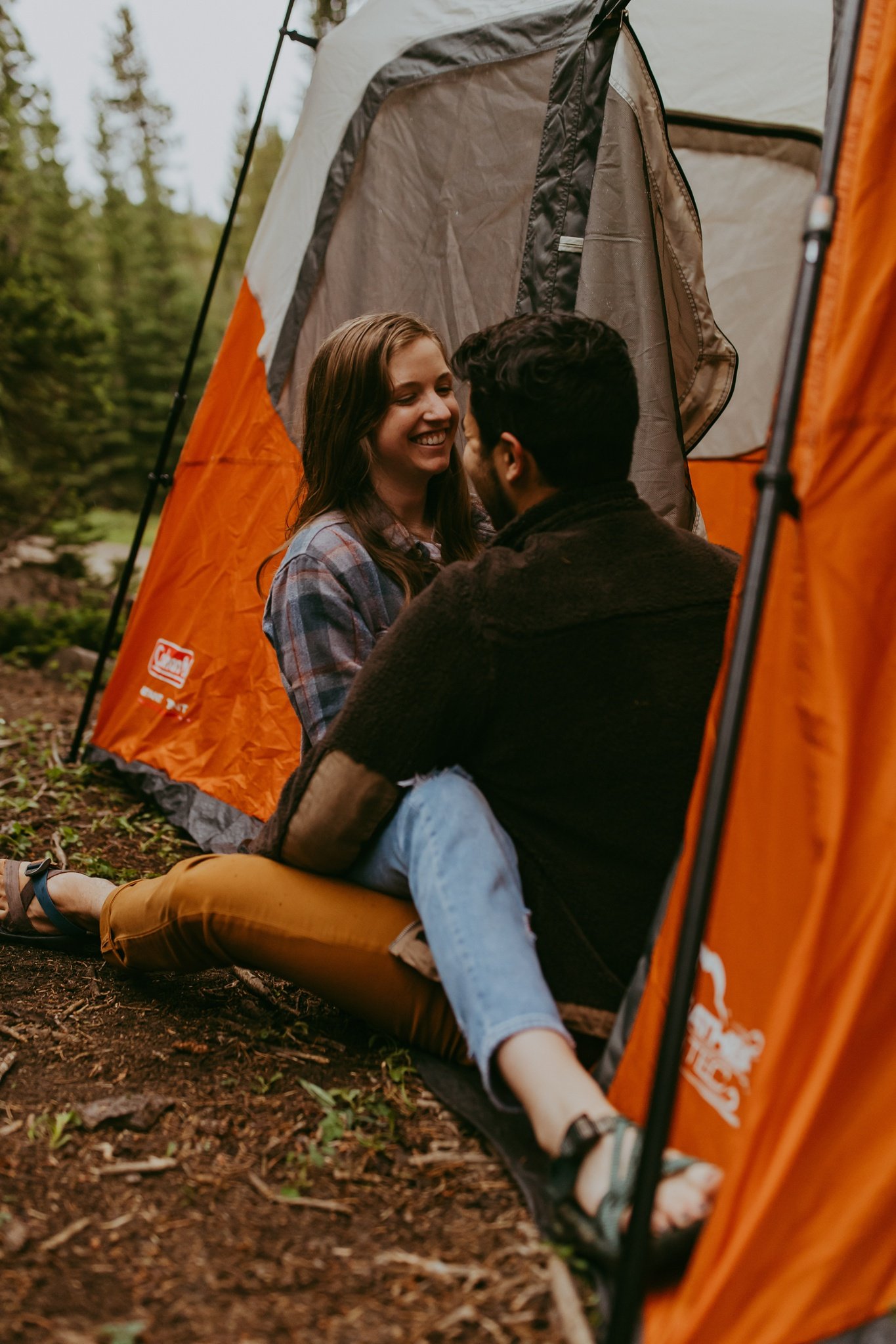 Camping Engagement Session in Breckenridge, Colorado