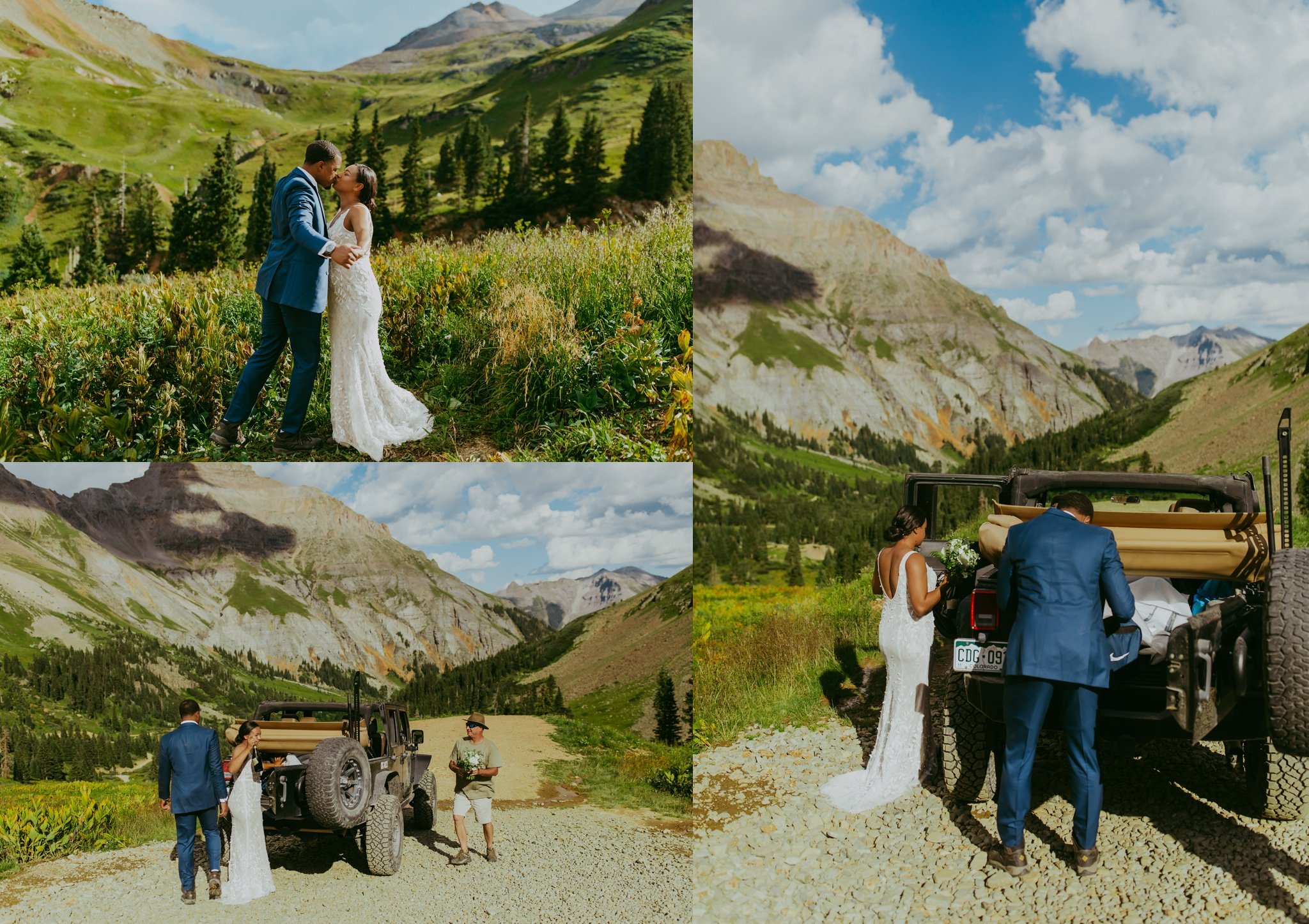 Ouray, Colorado Off-Roading Summer Jeep Elopement