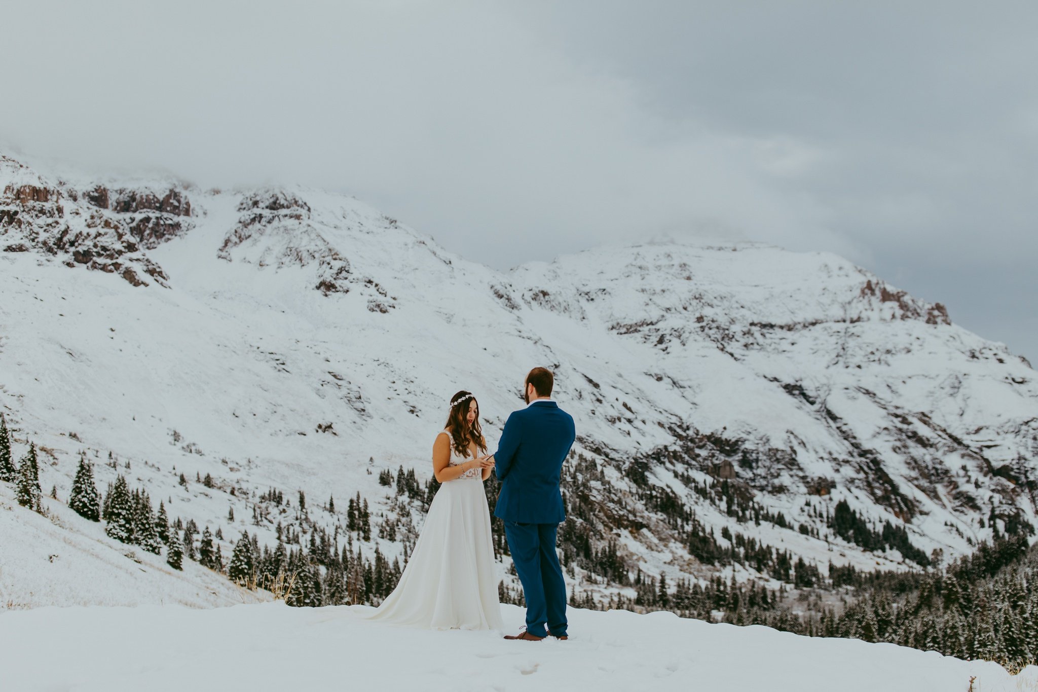 Ouray Colorado Winter Fall Jeep Elopement
