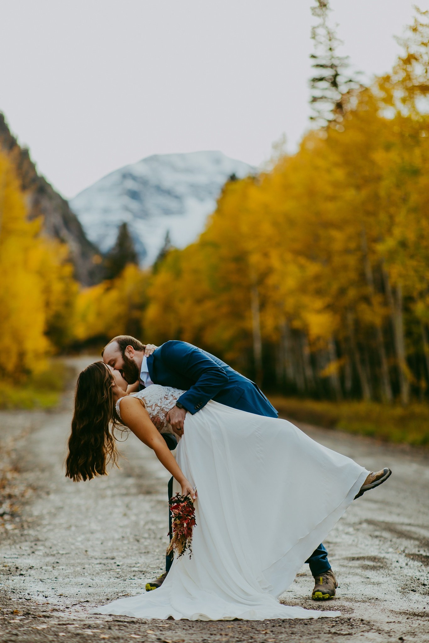 Ouray Colorado Winter Fall Jeep Elopement