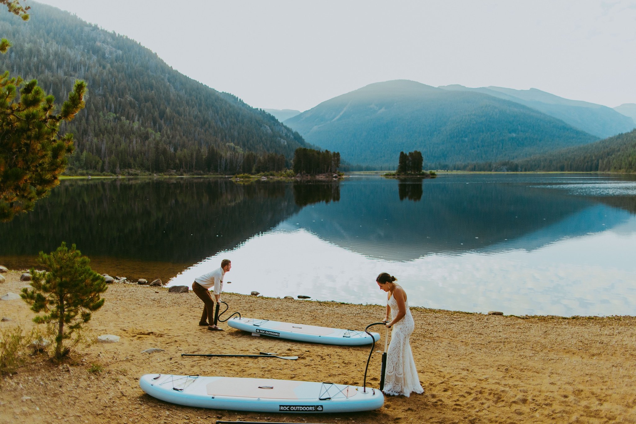 Paddle Board Adventure Elopement | Colorado Elopement Photographer