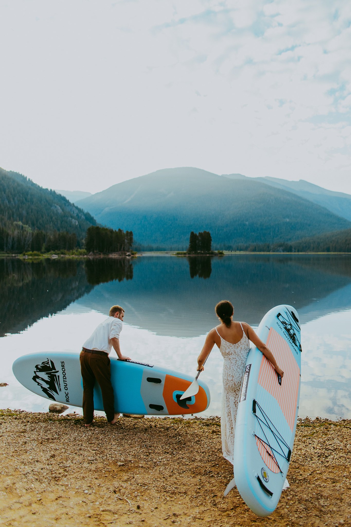 Paddle Board Adventure Elopement | Colorado Elopement Photographer