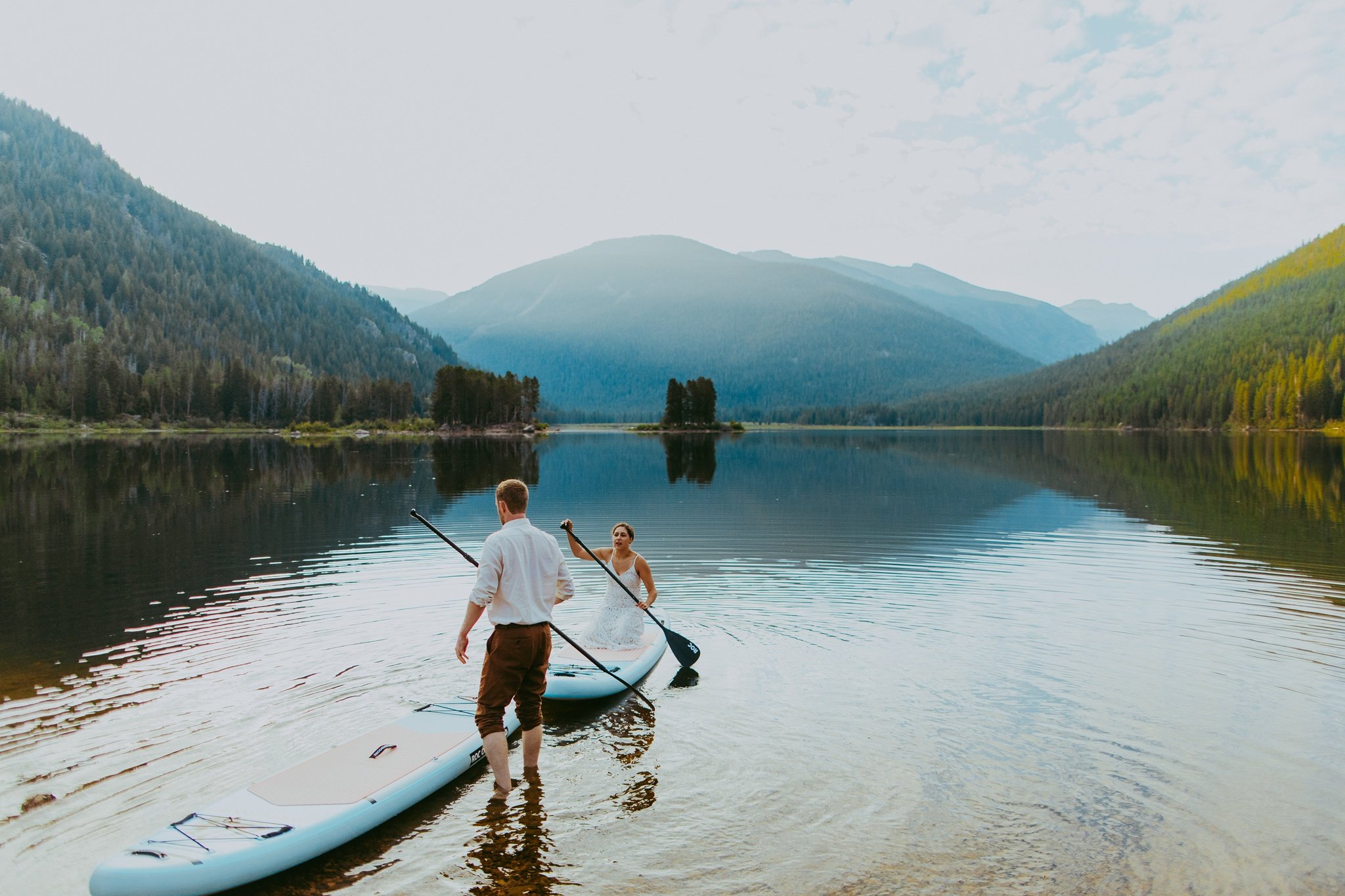 Paddle Board Adventure Elopement | Colorado Elopement Photographer