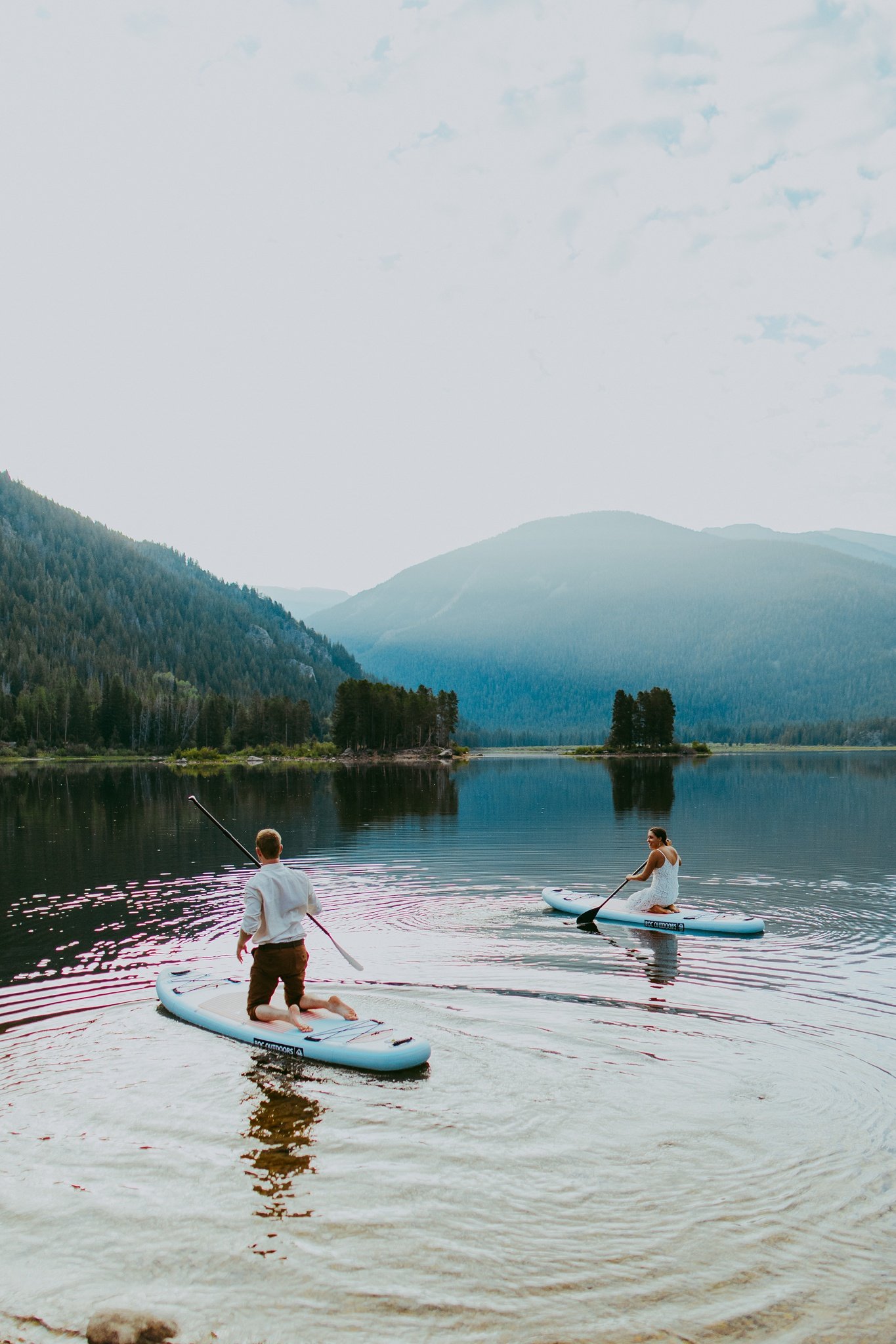 Paddle Board Adventure Elopement | Colorado Elopement Photographer