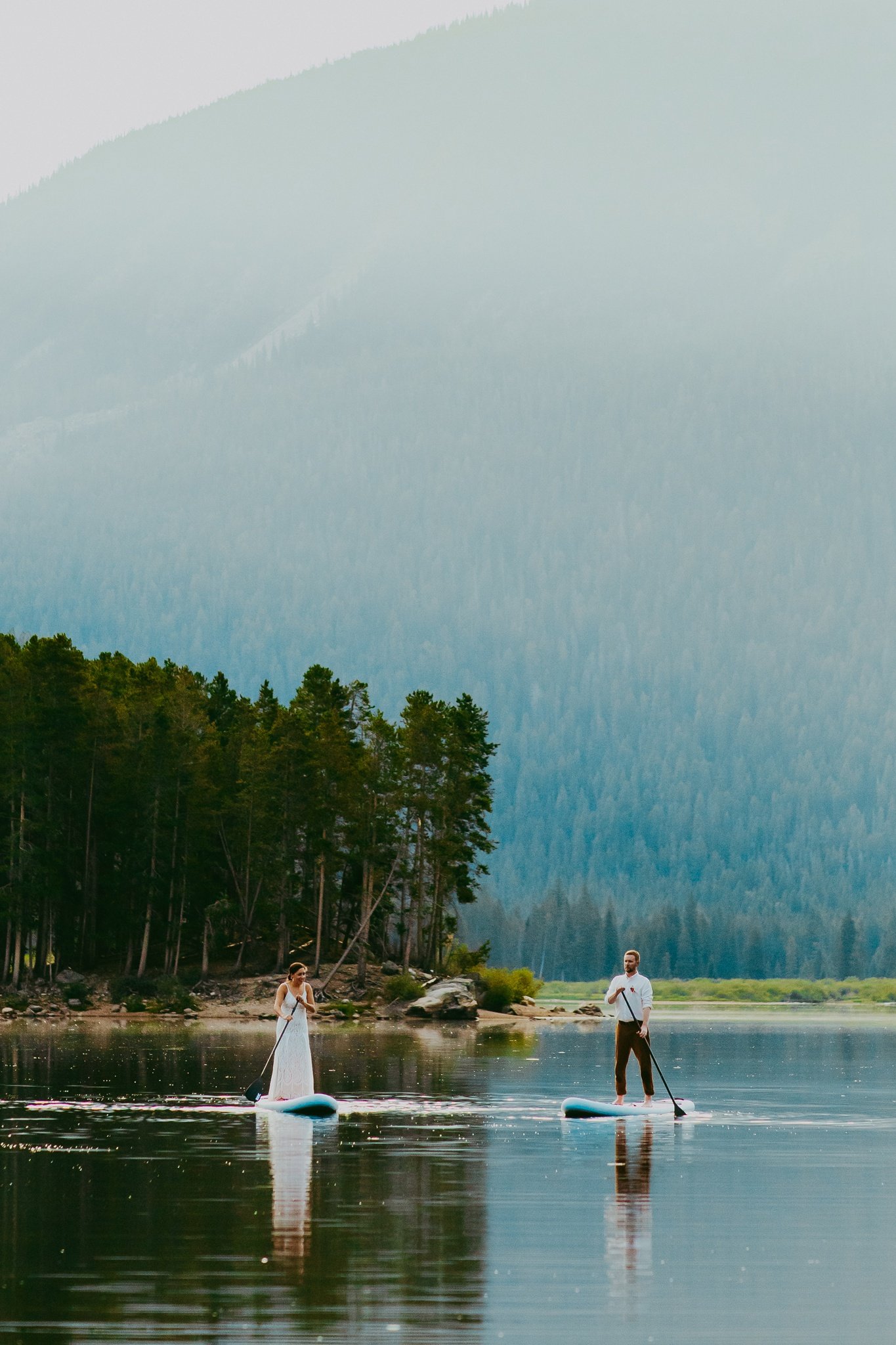 Paddle Board Adventure Elopement | Colorado Elopement Photographer