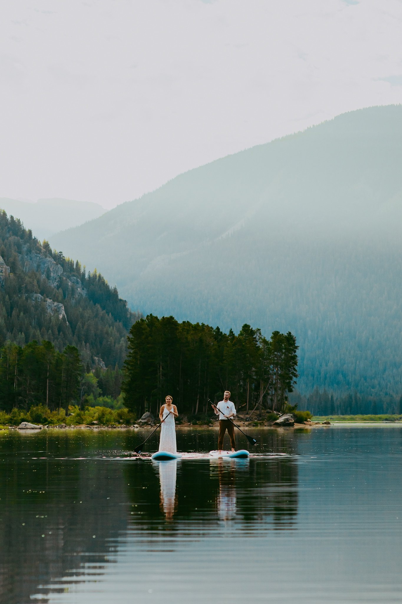 Paddle Board Adventure Elopement | Colorado Elopement Photographer