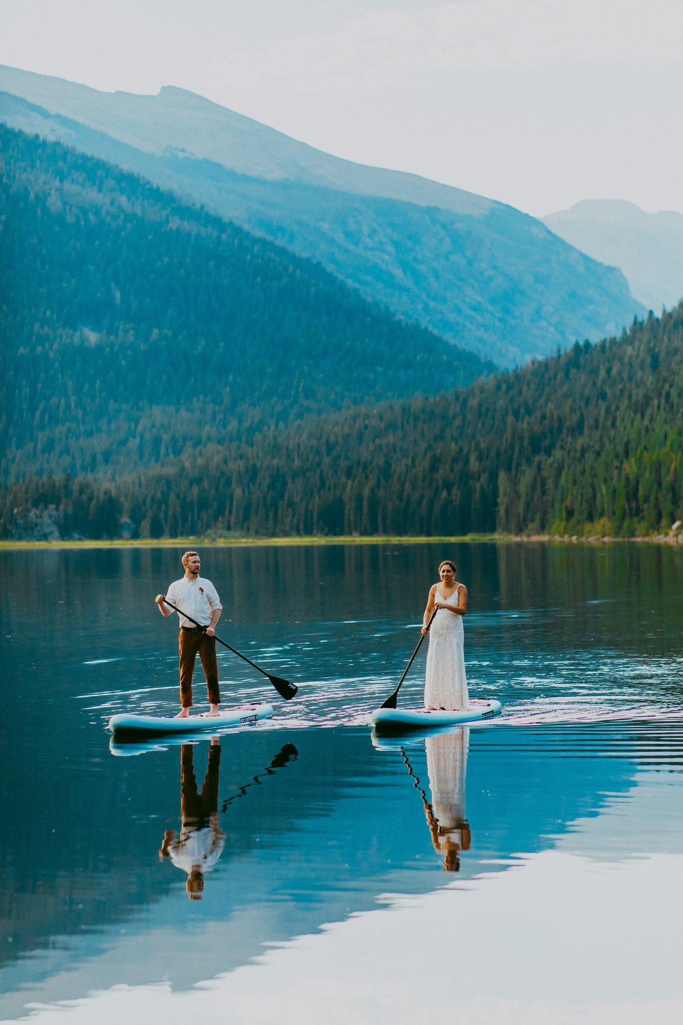 Paddle Board Adventure Elopement | Colorado Elopement Photographer