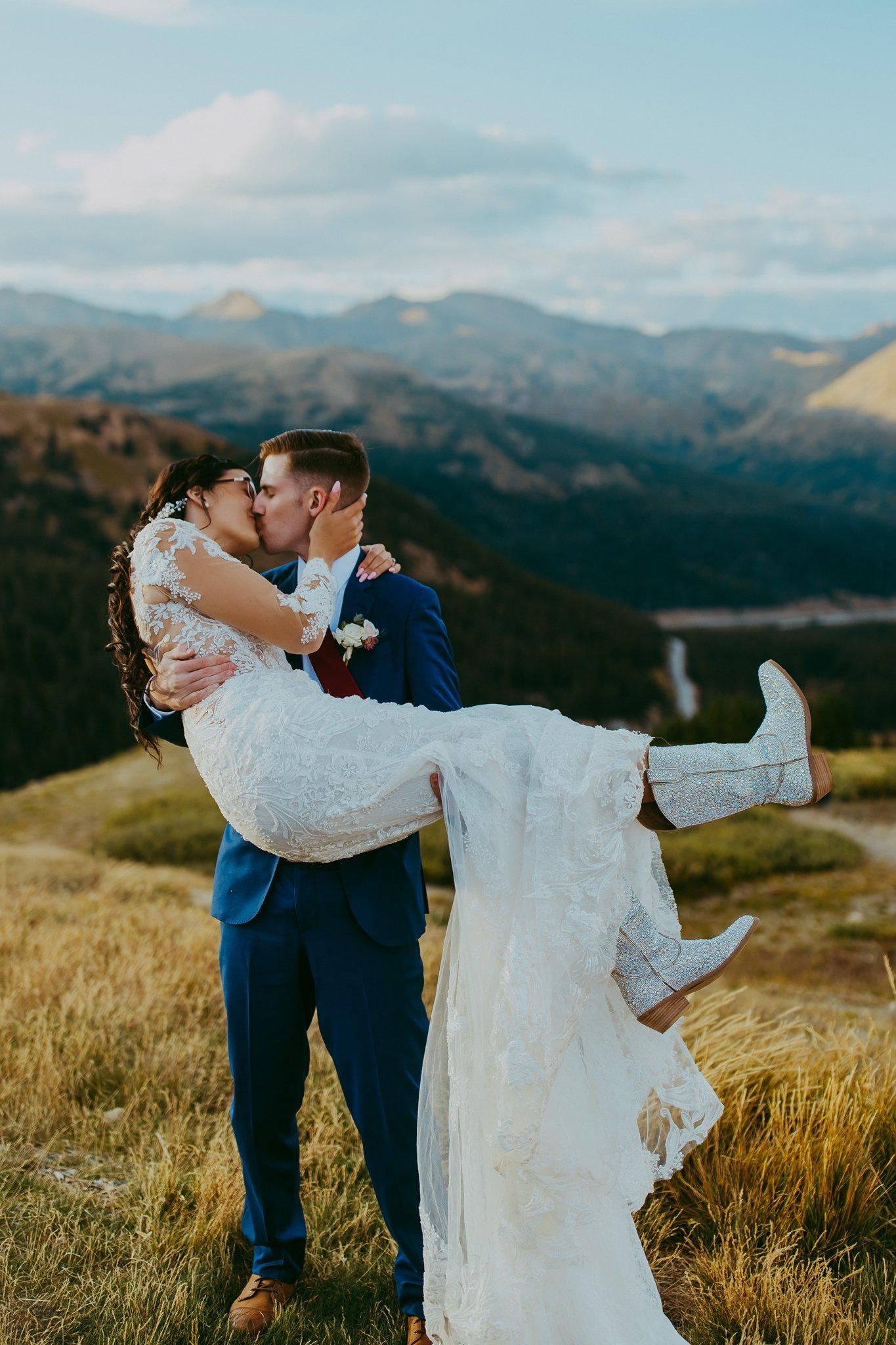 Loveland Pass Colorado Sunset Elopement | Colorado Elopement Photographer