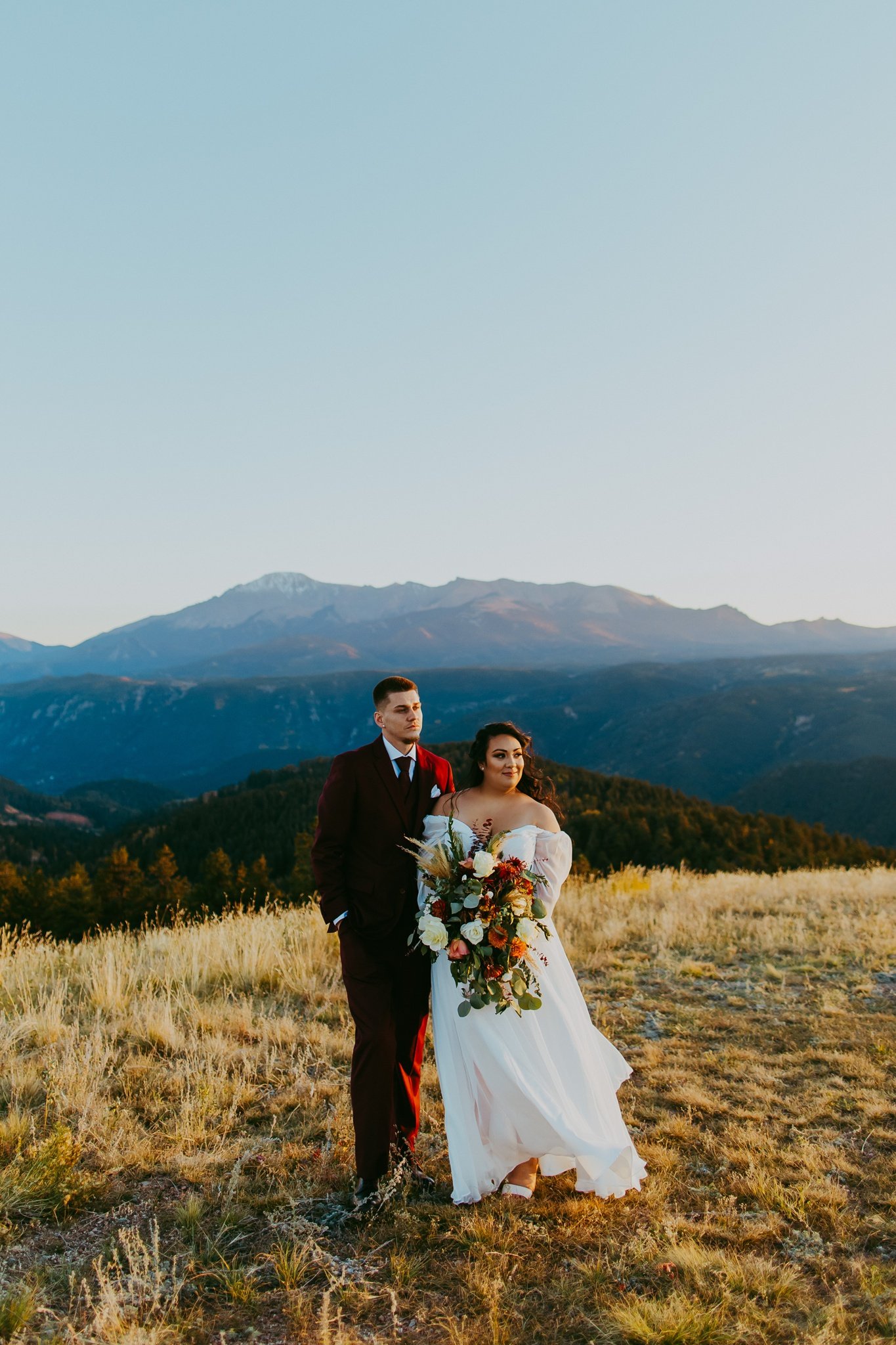 Pikes Peak Colorado Sunset Elopement | Colorado Elopement Photographer