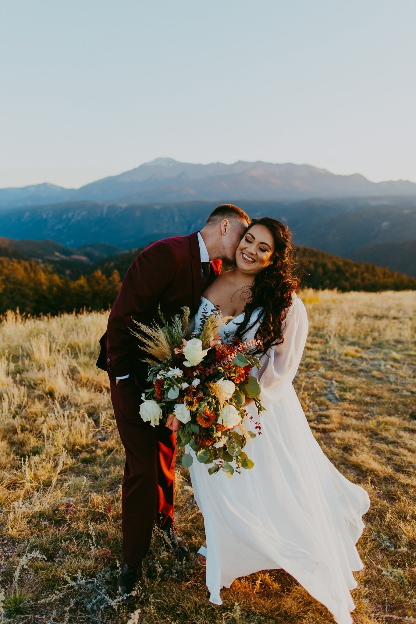 Pikes Peak Colorado Sunset Elopement | Colorado Elopement Photographer