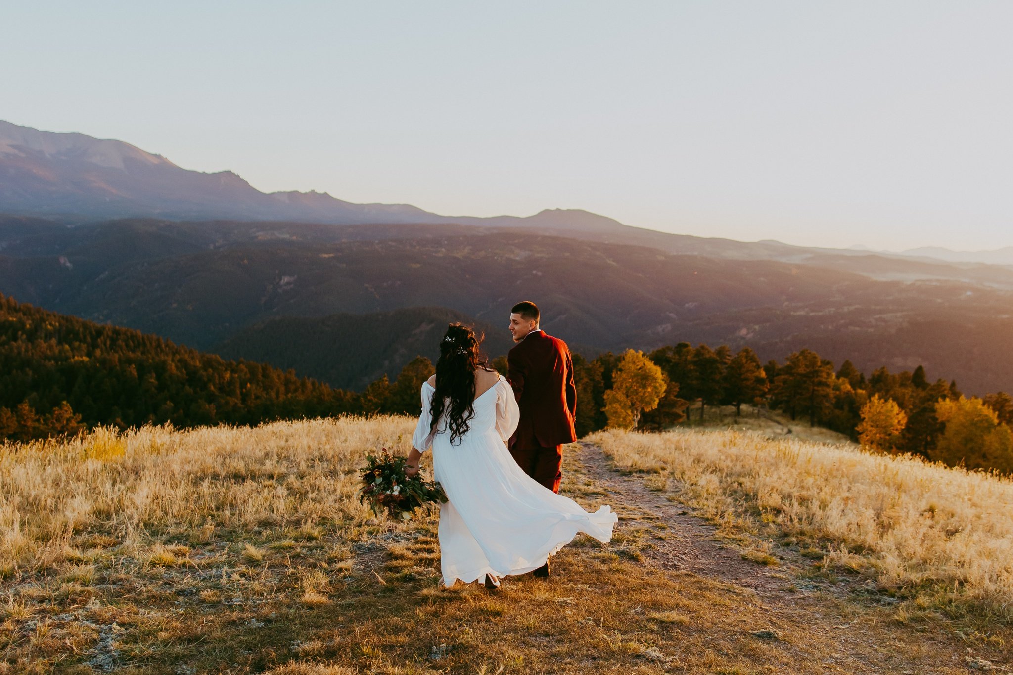 Pikes Peak Colorado Sunset Elopement | Colorado Elopement Photographer