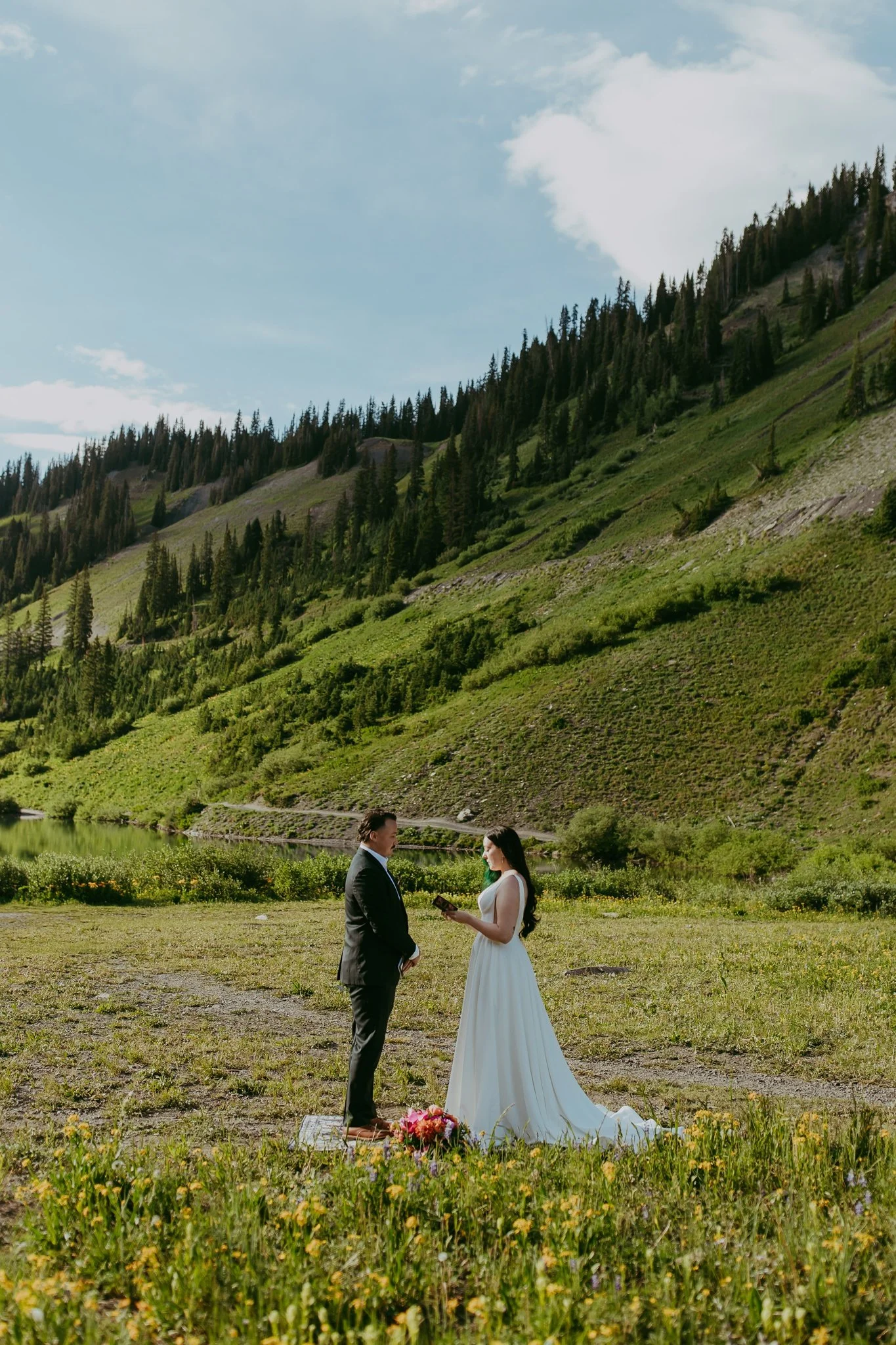 Crested Butte Colorado Wildflower Elopement Photography