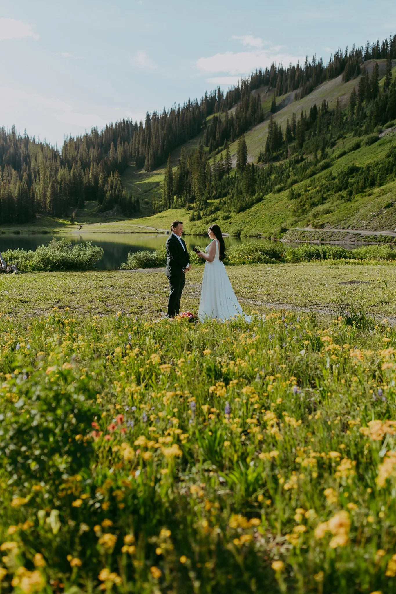 Crested Butte Colorado Wildflower Elopement Photography