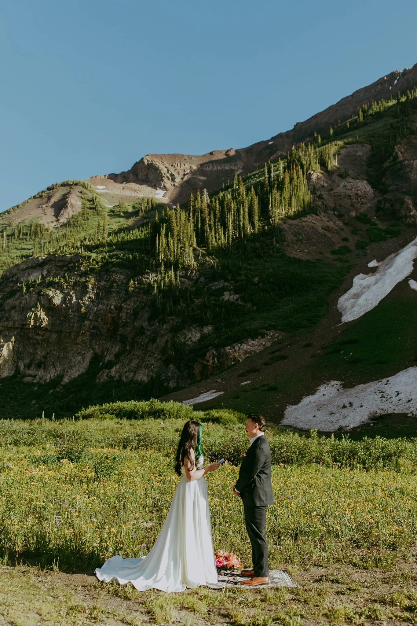 Crested Butte Colorado Wildflower Elopement Photography