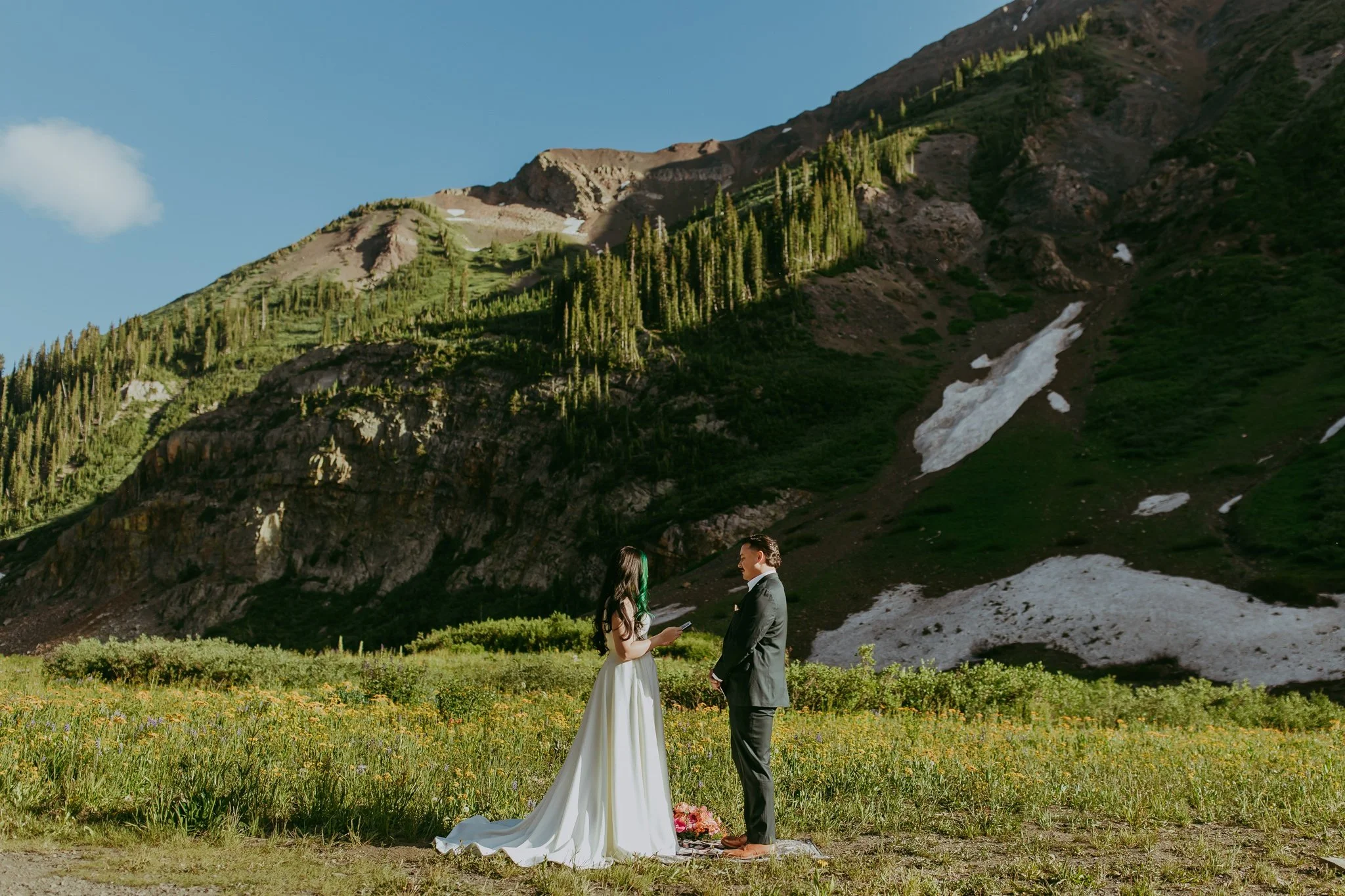 Crested Butte Colorado Wildflower Elopement Photography