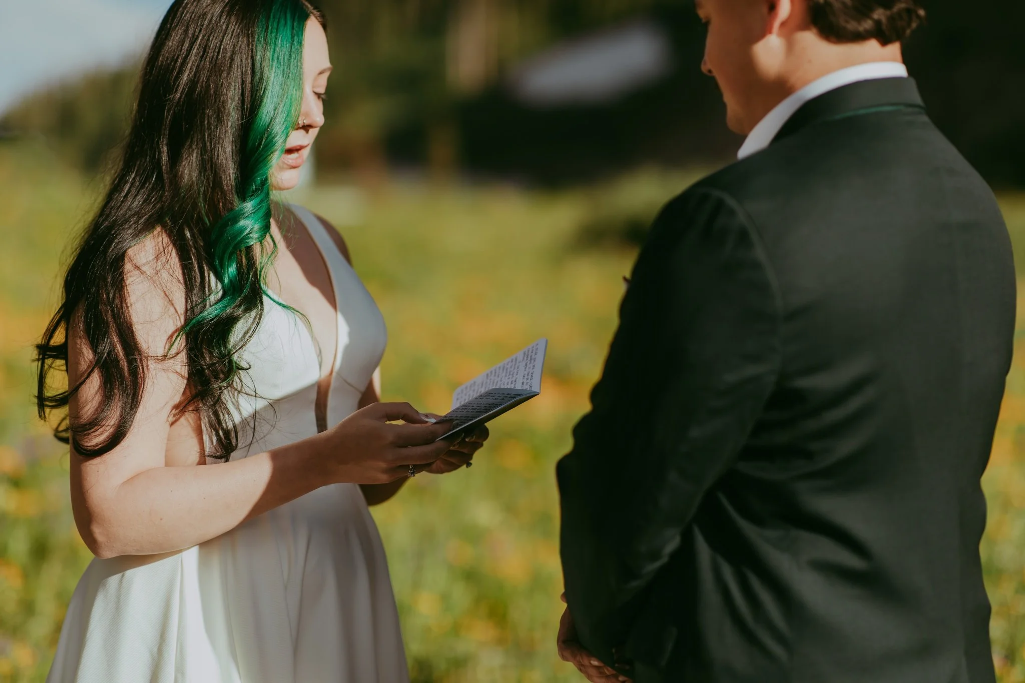 Crested Butte Colorado Wildflower Elopement Photography