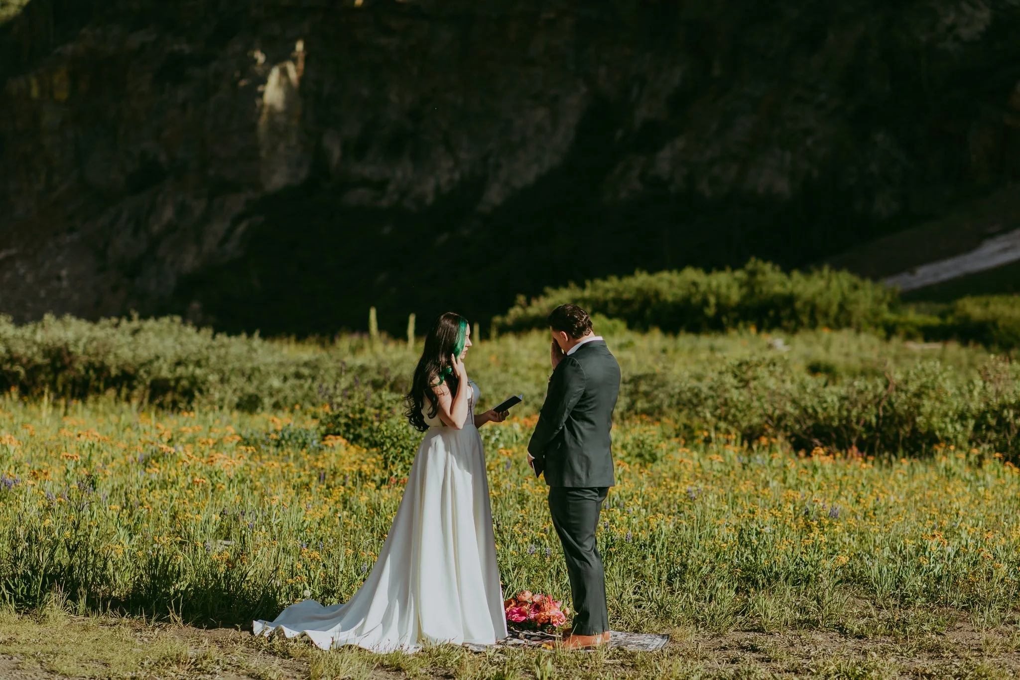 Crested Butte Colorado Wildflower Elopement Photography