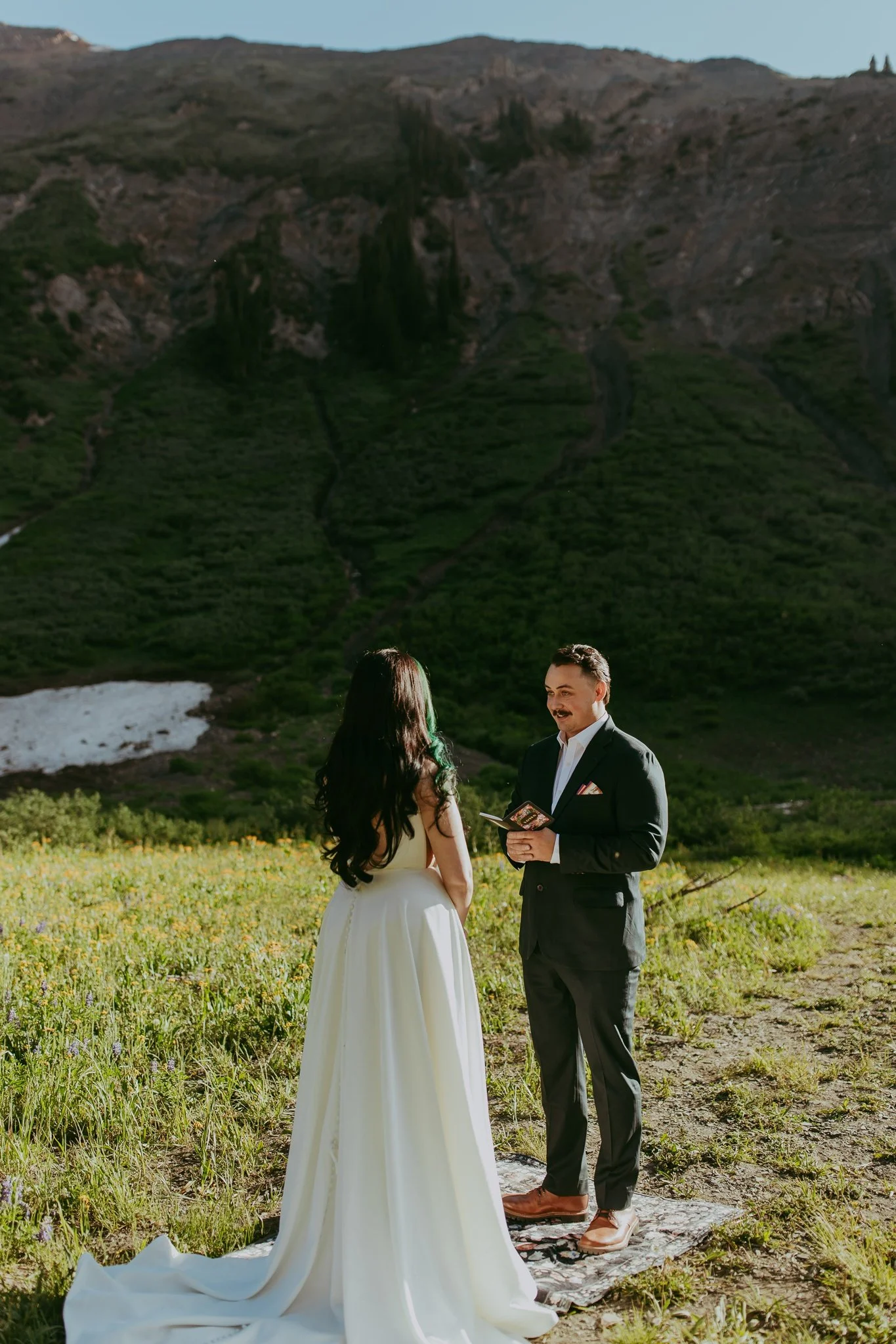 Crested Butte Colorado Wildflower Elopement Photography