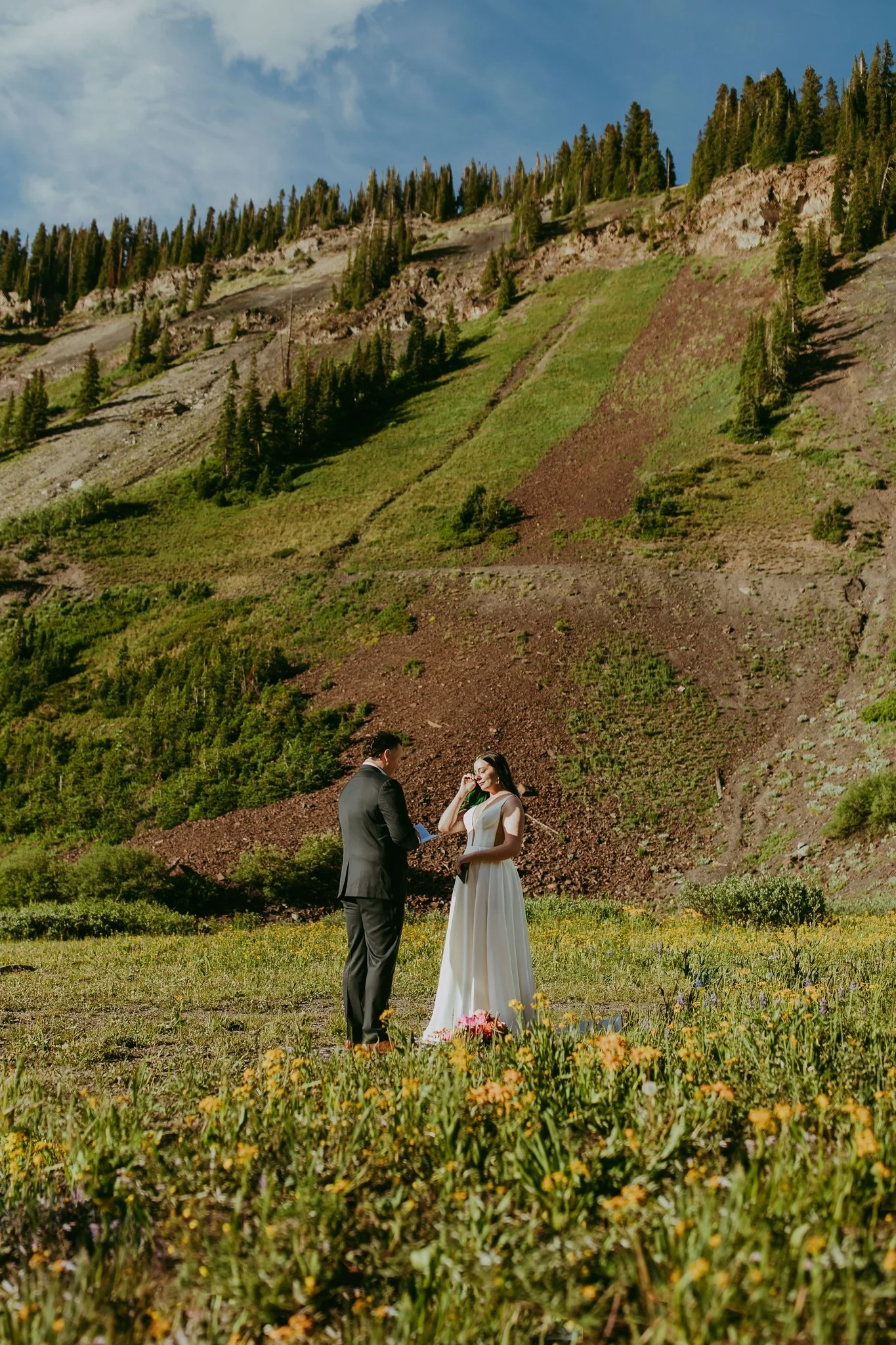Crested Butte Colorado Wildflower Elopement Photography