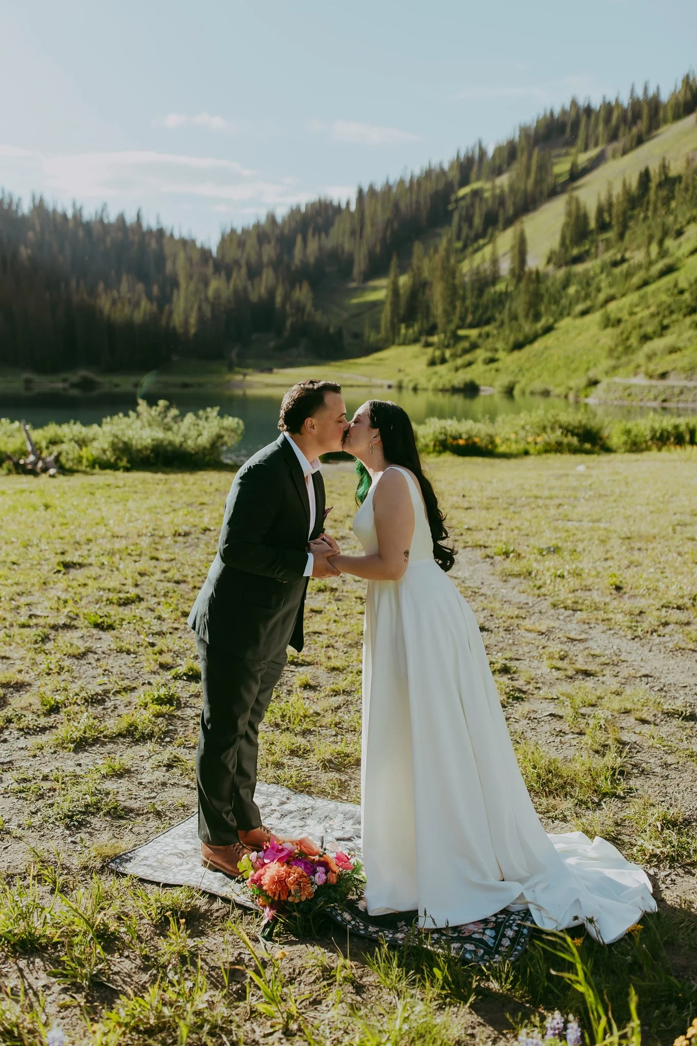 Crested Butte Colorado Wildflower Elopement Photography