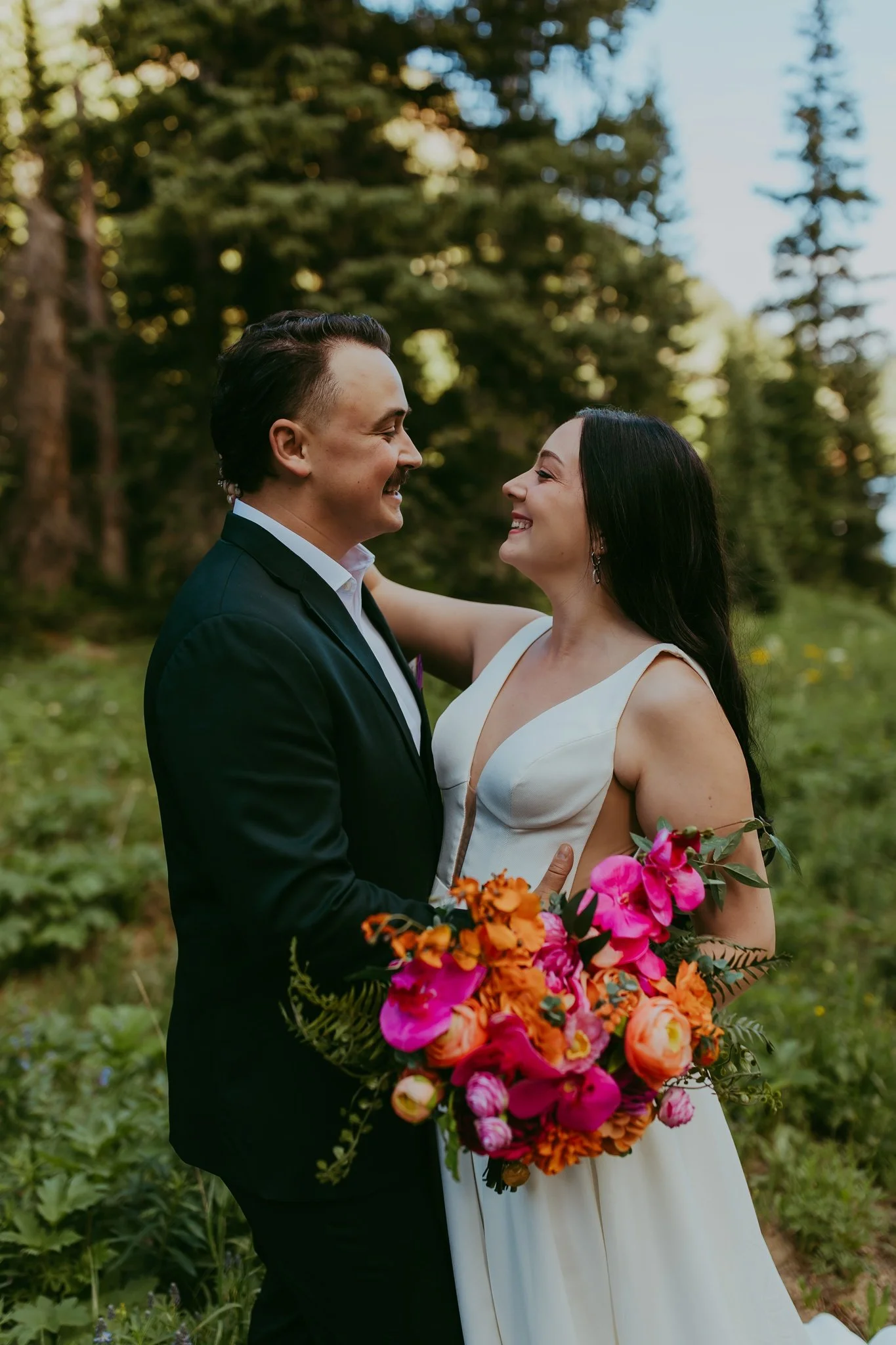 Crested Butte Colorado Wildflower Elopement Photography