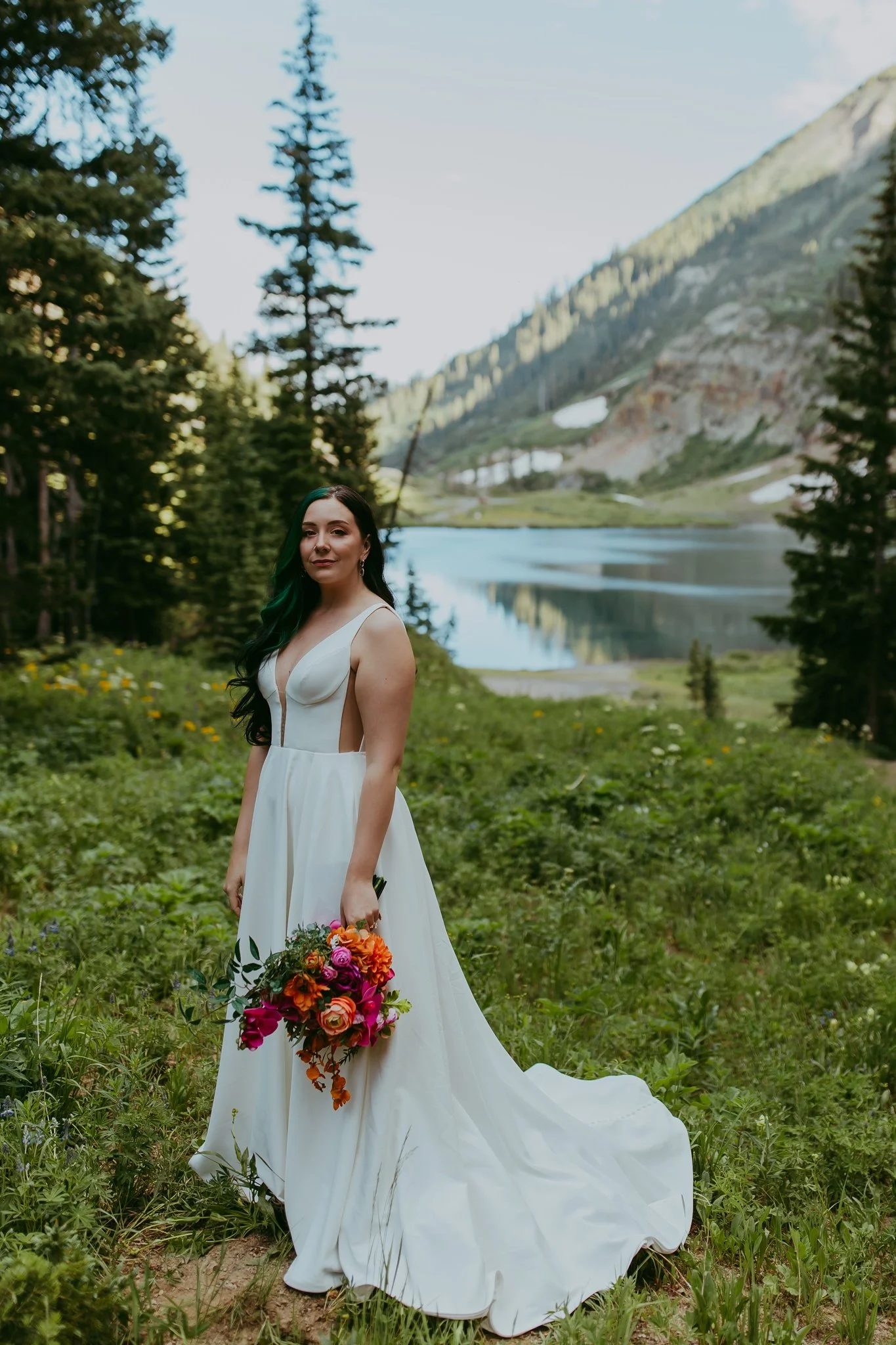 Crested Butte Colorado Wildflower Elopement Photography