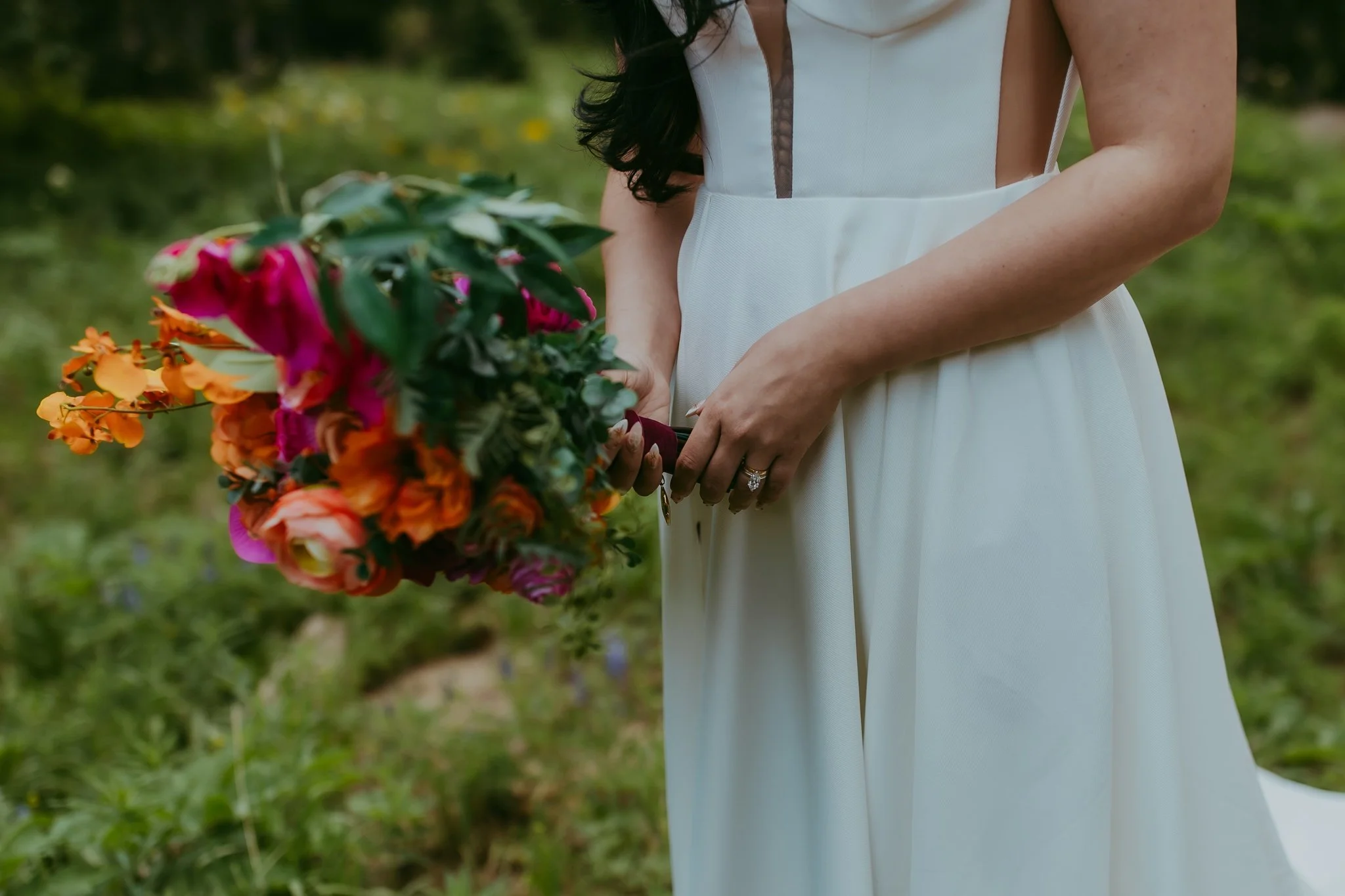 Crested Butte Colorado Wildflower Elopement Photographer