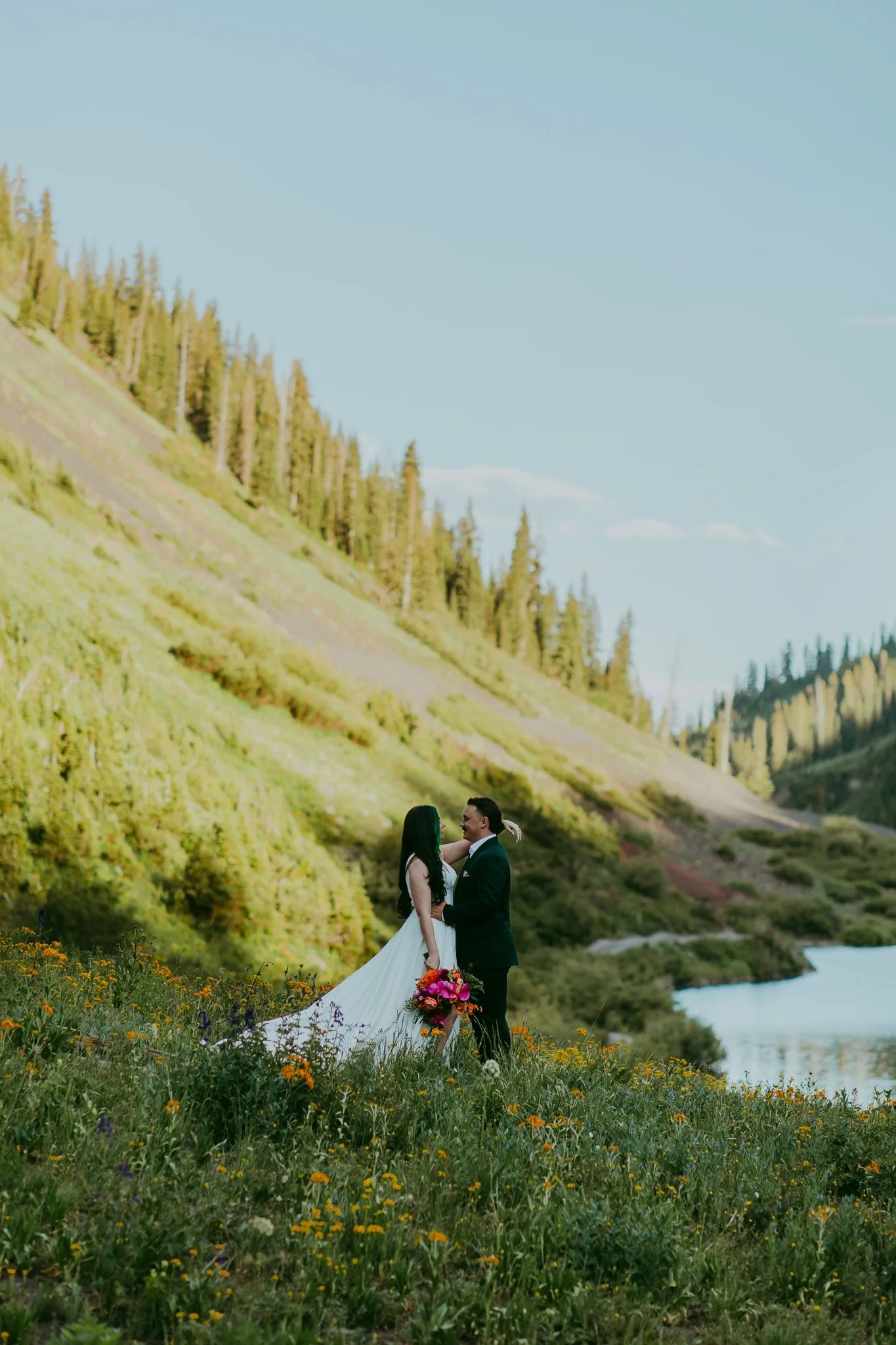 Crested Butte Colorado Wildflower Elopement Photographer