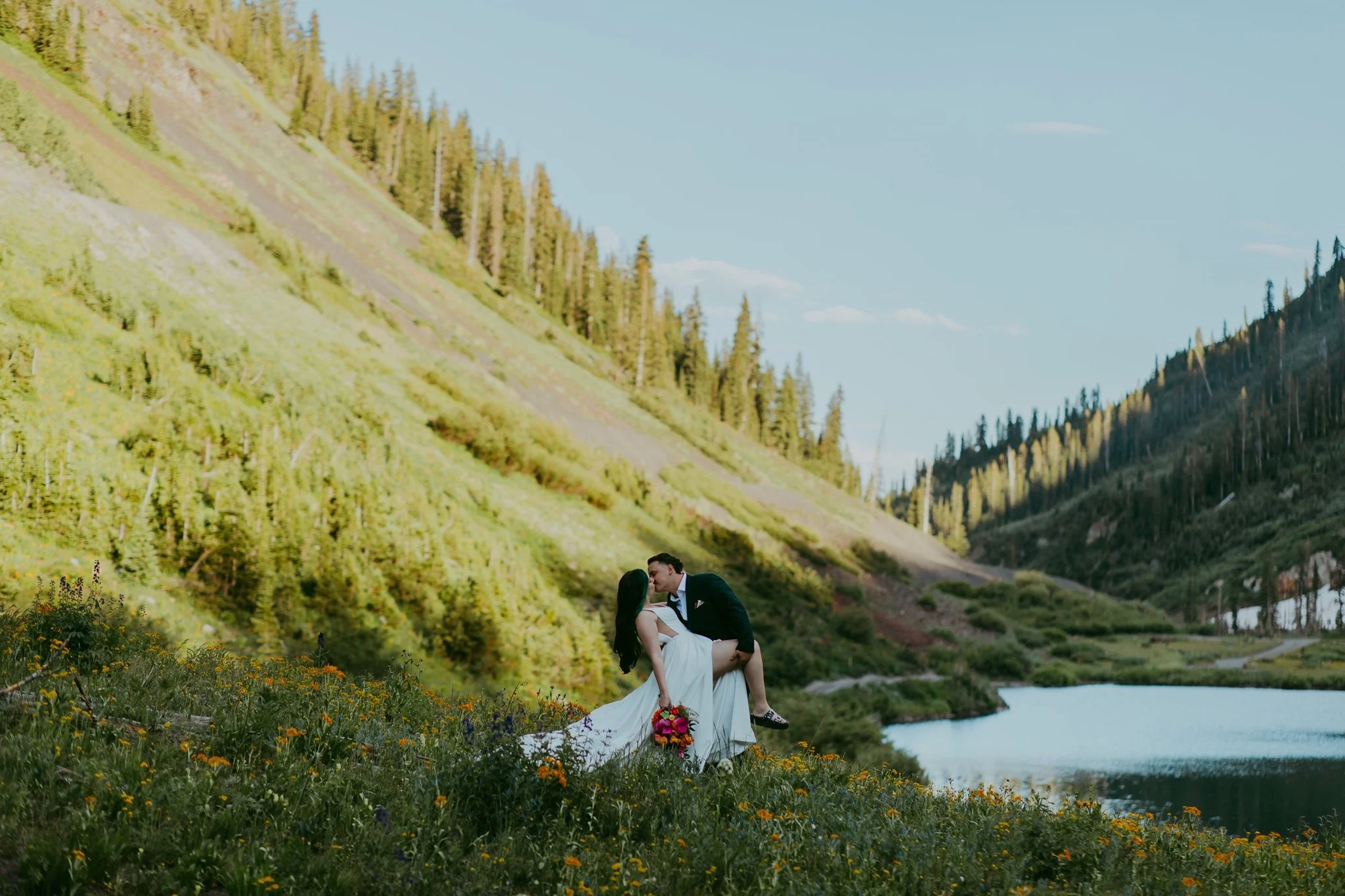 Crested Butte Colorado Wildflower Elopement Photographer