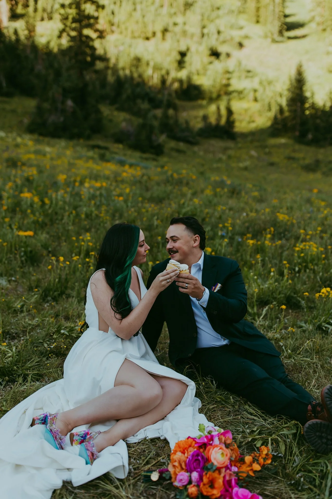 Crested Butte Colorado Wildflower Elopement Photographer