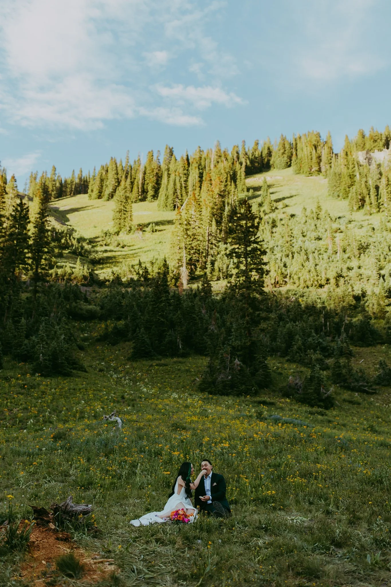 Crested Butte Colorado Wildflower Elopement Photographer
