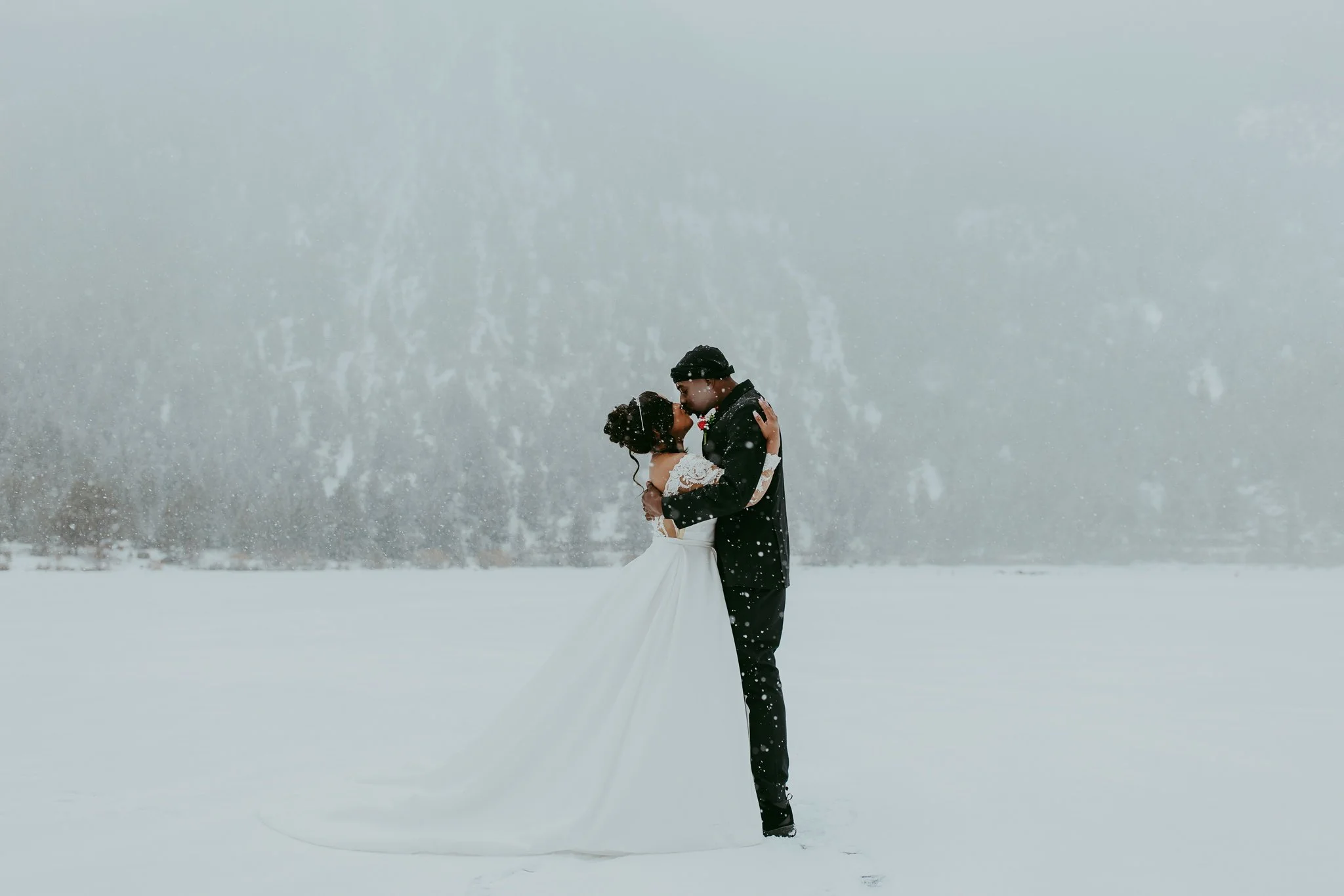 Georgetown Lake Colorado Winter Elopement