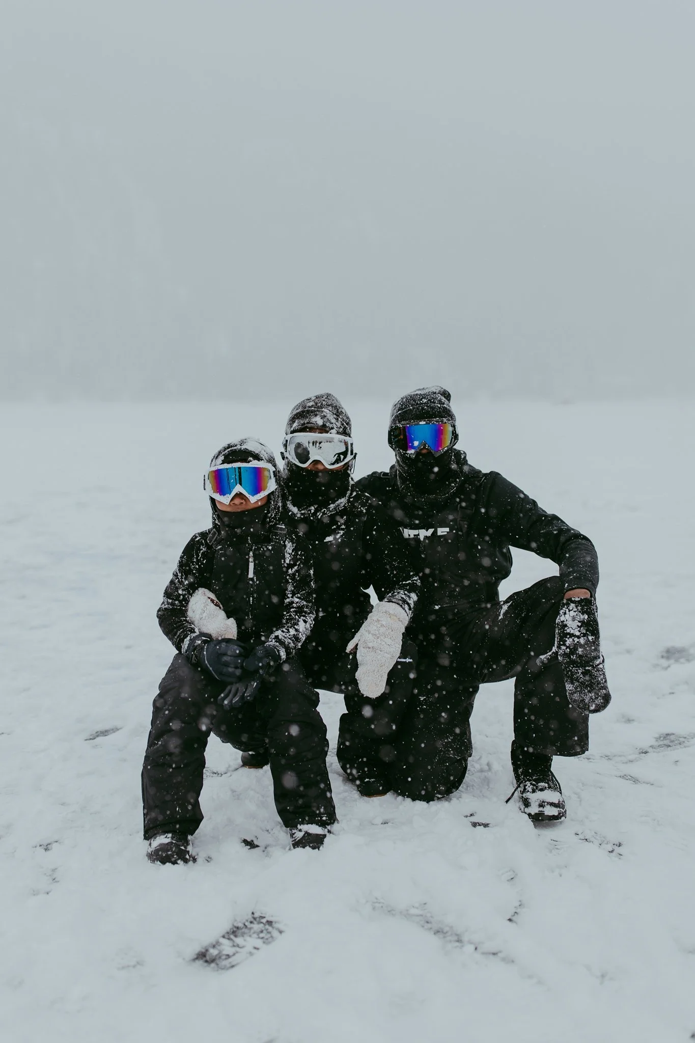 Winter Snowy Frozen Lake Colorado Elopement 