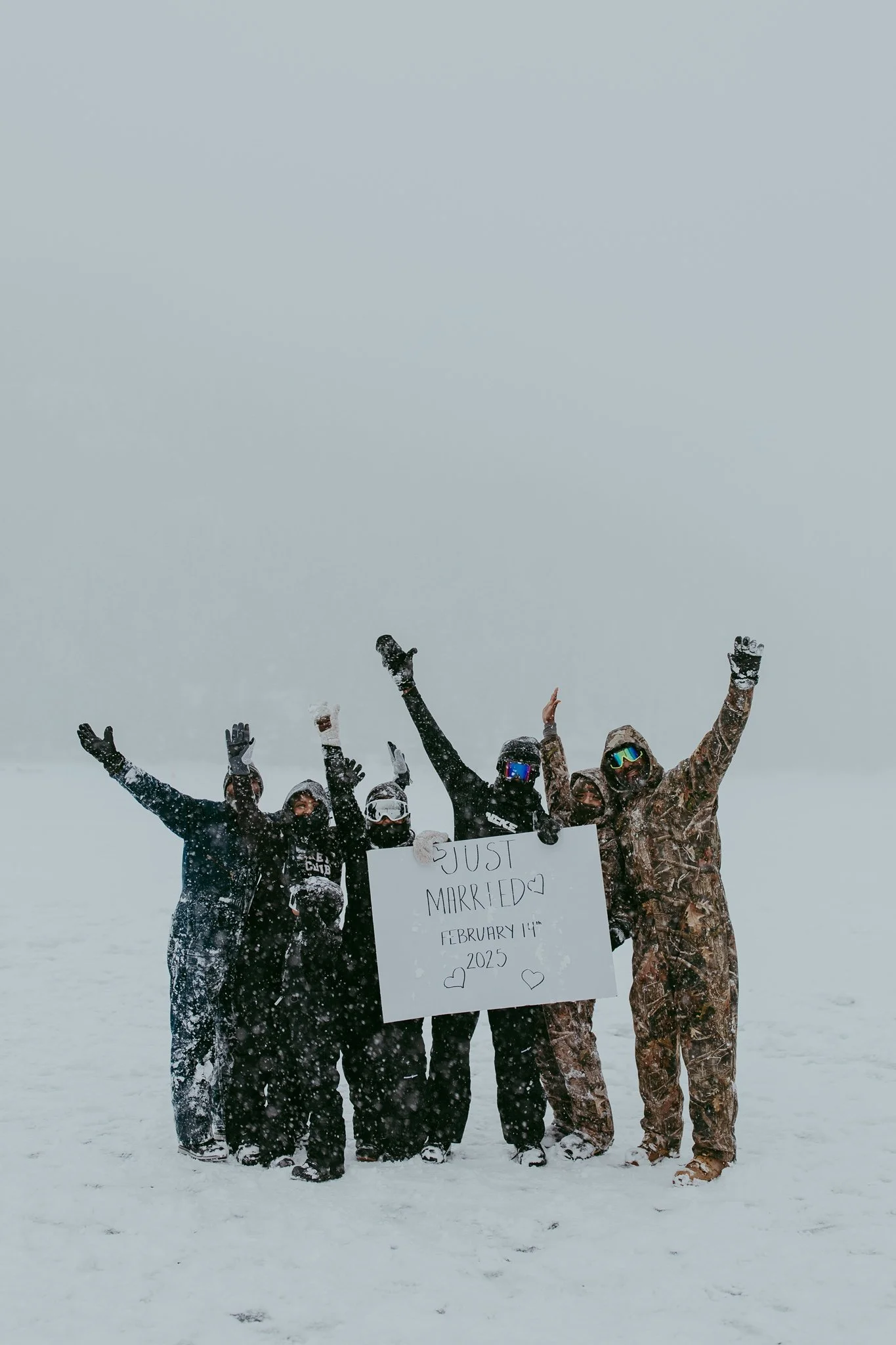 Winter Snowy Frozen Lake Colorado Elopement 