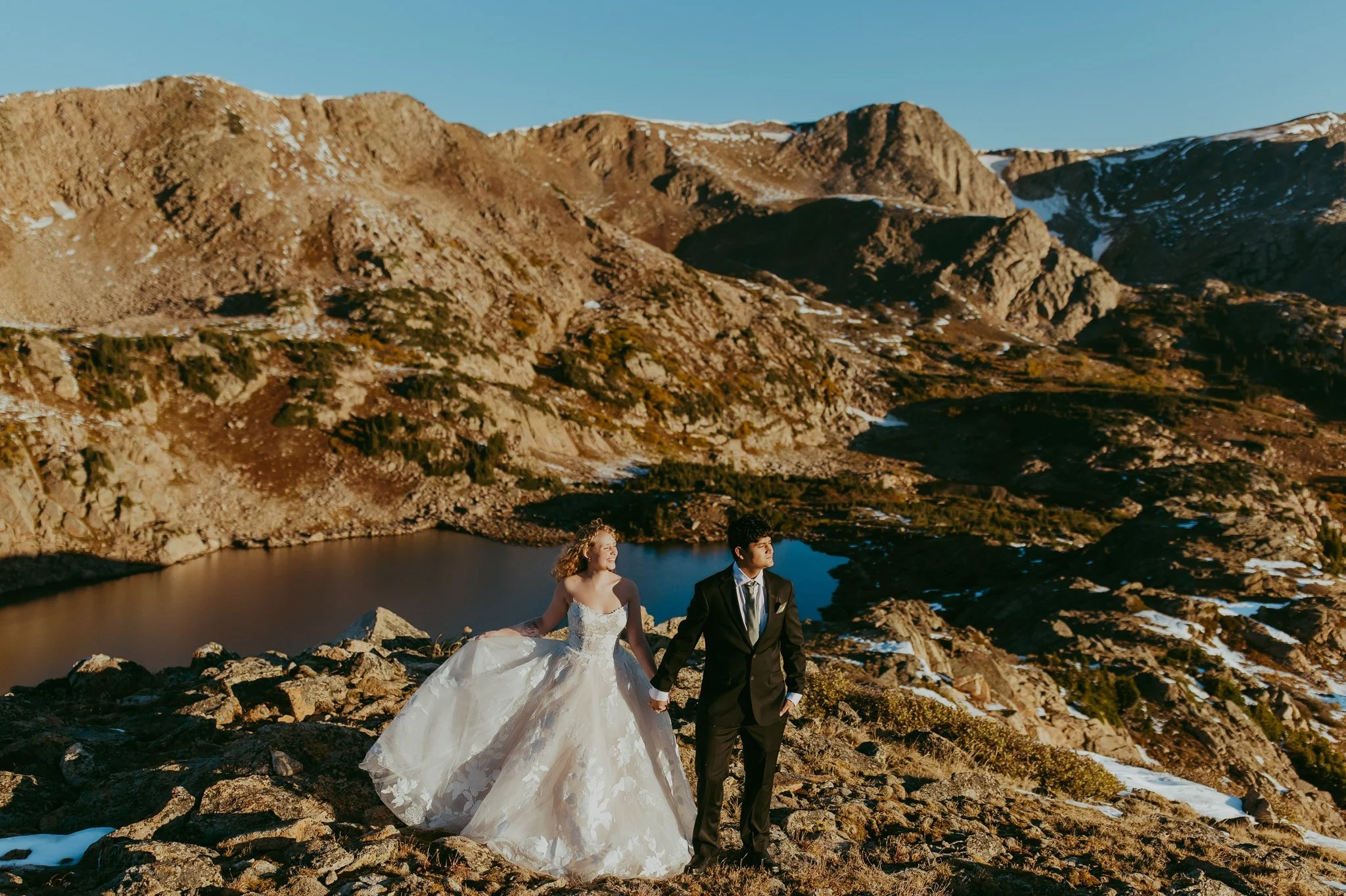 Fall Mountaintop Elopement at an Alpine Lake in Winter Park, Colorado