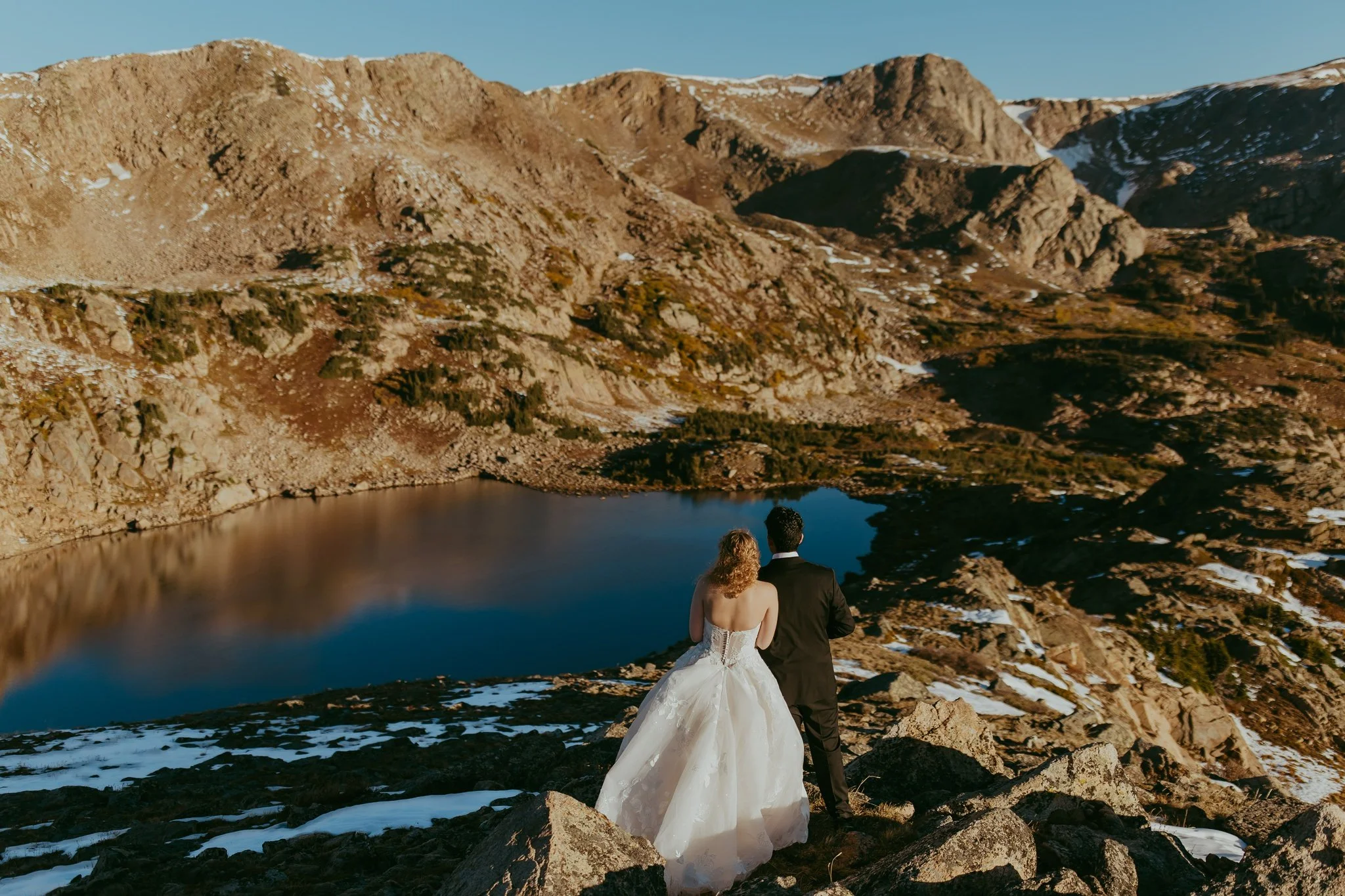 Fall Mountaintop Elopement at an Alpine Lake in Winter Park, Colorado