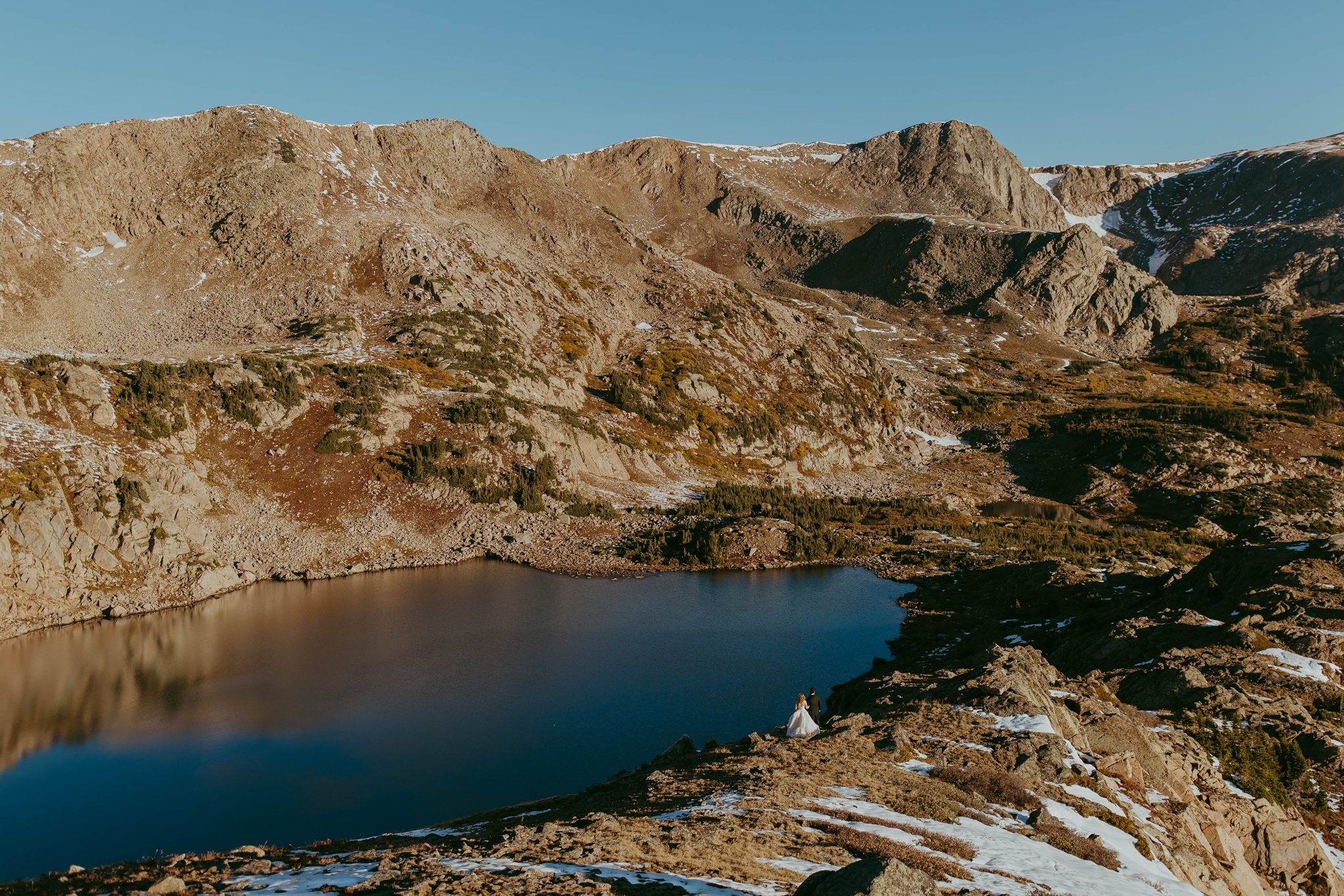 Fall Mountaintop Elopement at an Alpine Lake in Winter Park, Colorado