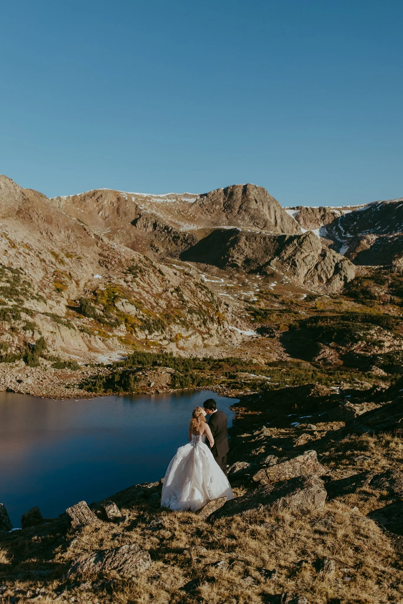 Fall Mountaintop Elopement at an Alpine Lake in Winter Park, Colorado